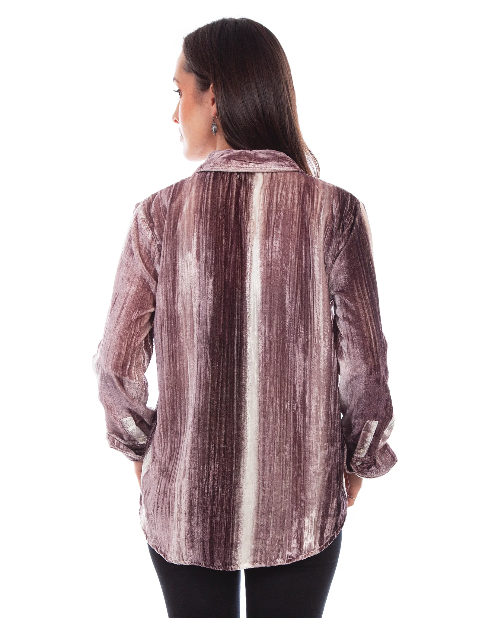 Women's Velvet French Cuffs Blouse - Image 2