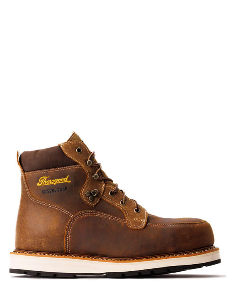 Men's Iron River Series Waterproof Moc Safety Toe Work Boots - Image 5