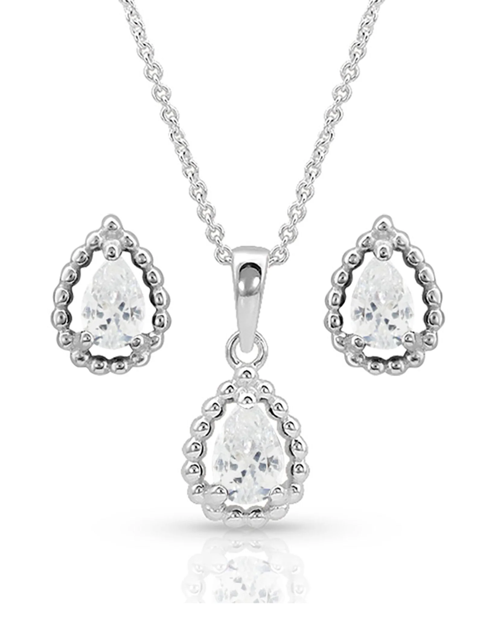 Arctic Rain Teardrop Jewelry Set