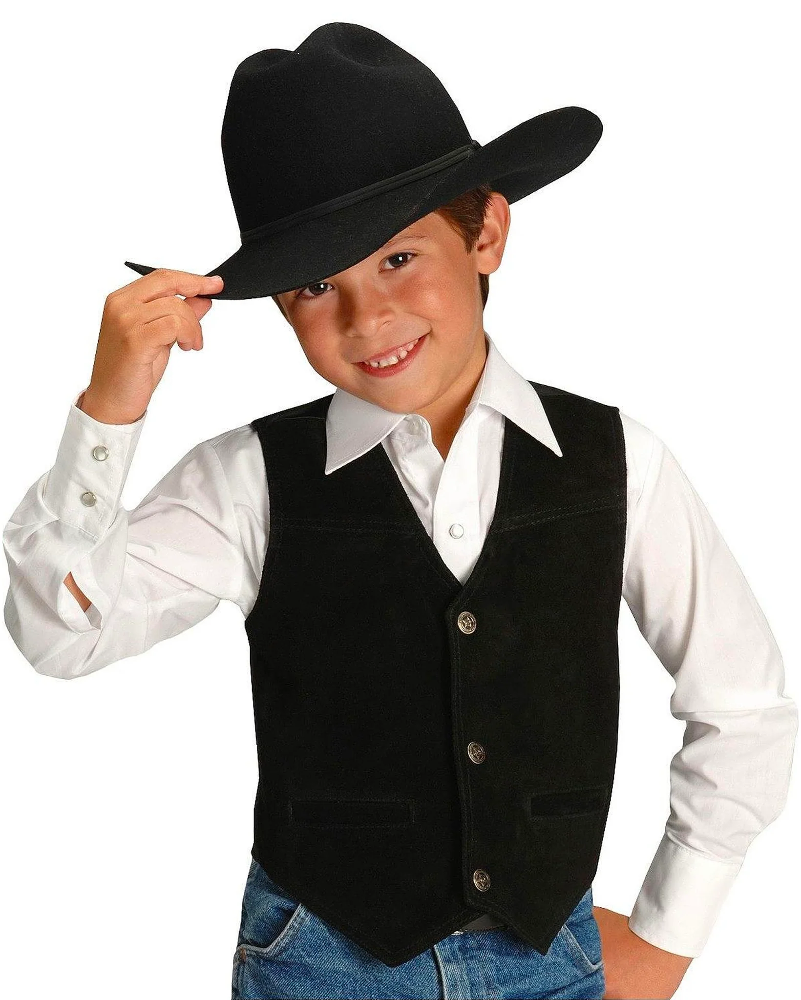 Kids' Cow Suede Vest