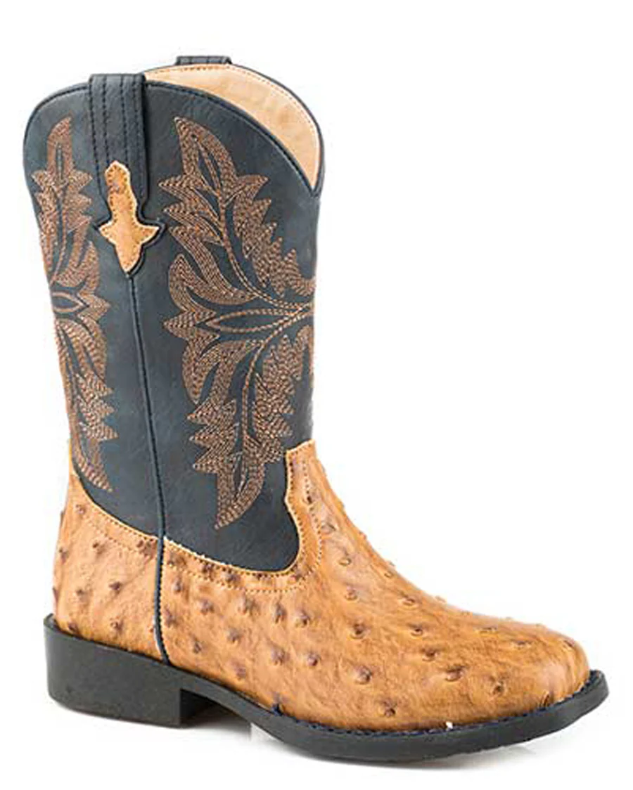Kids' Cowbabies Cowboy Cool Ostrich Boots