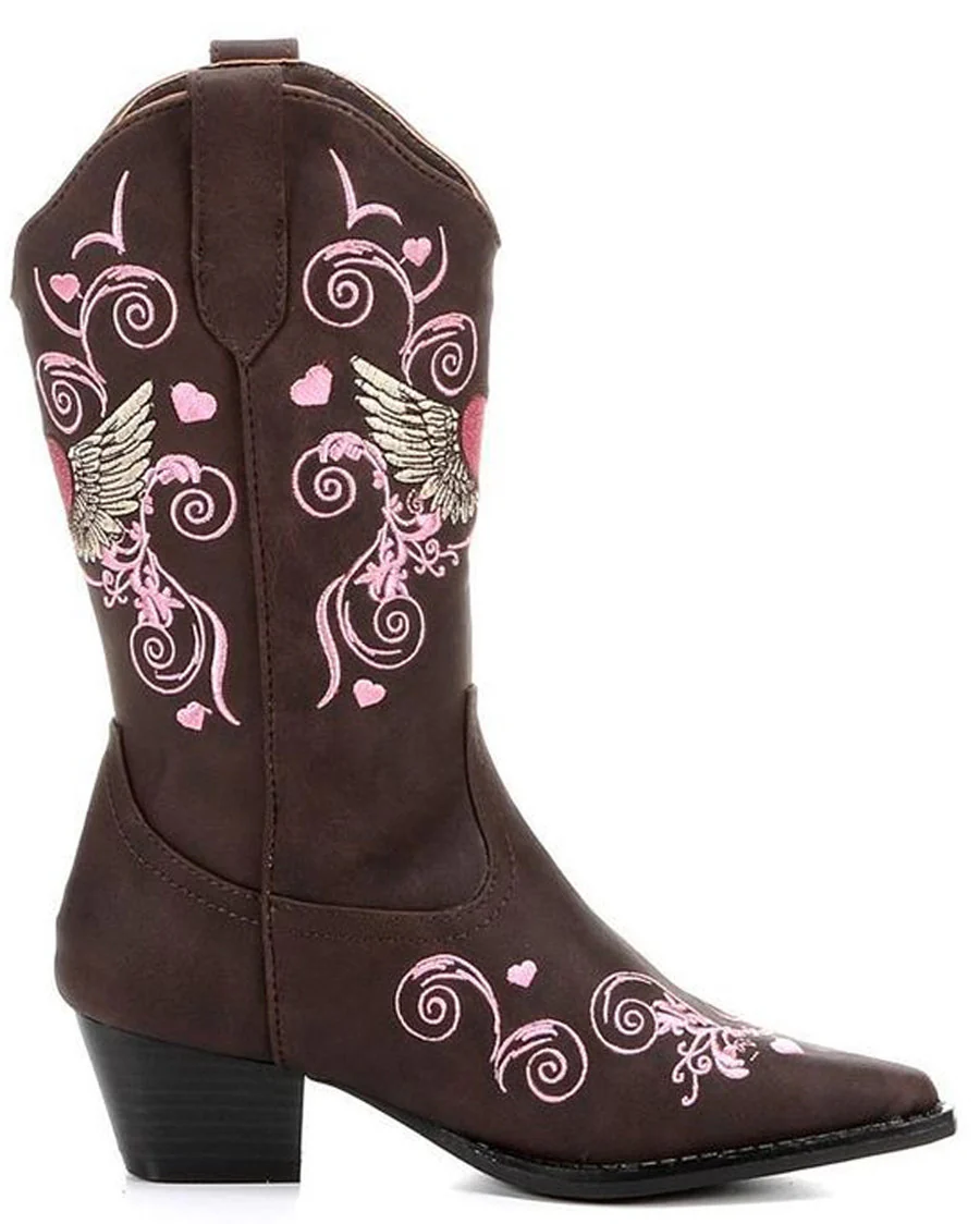 Kids' Winged Heart Boots - Image 2