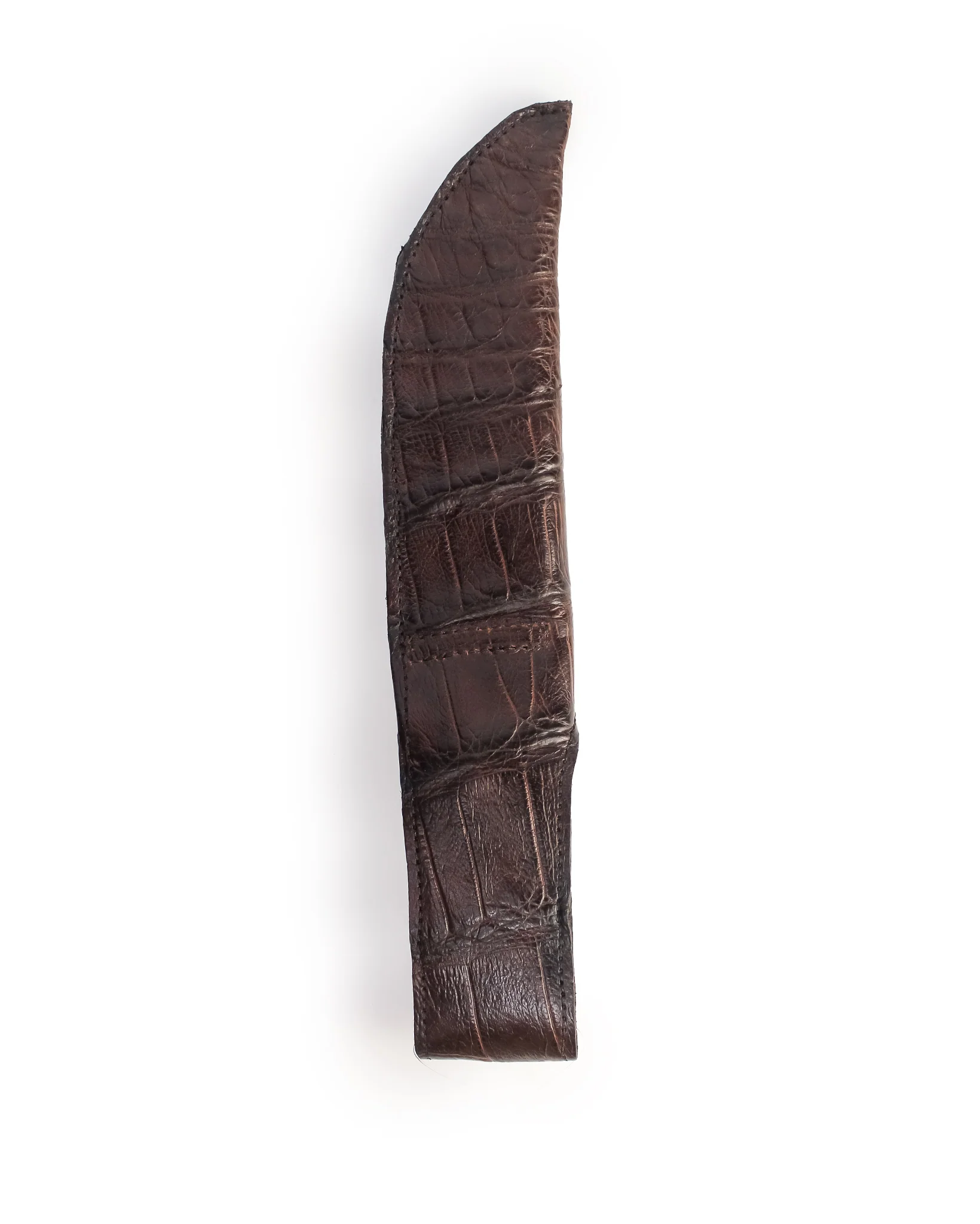 Large Alligator Knife Holster with Jungle Master Knife - Brown - Image 4