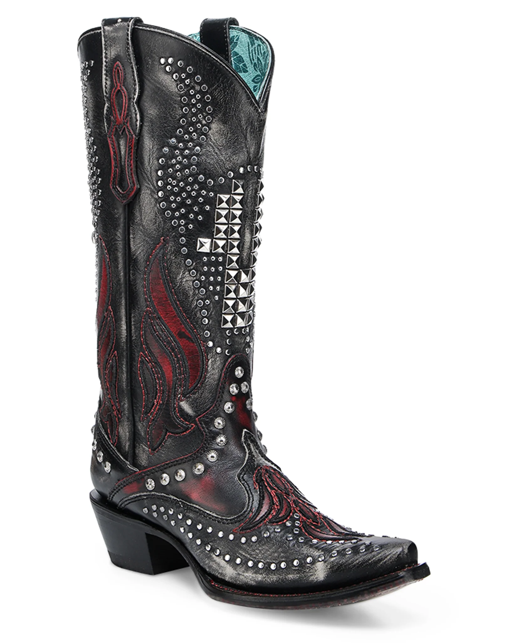 Women's Bull Skull Western Boots