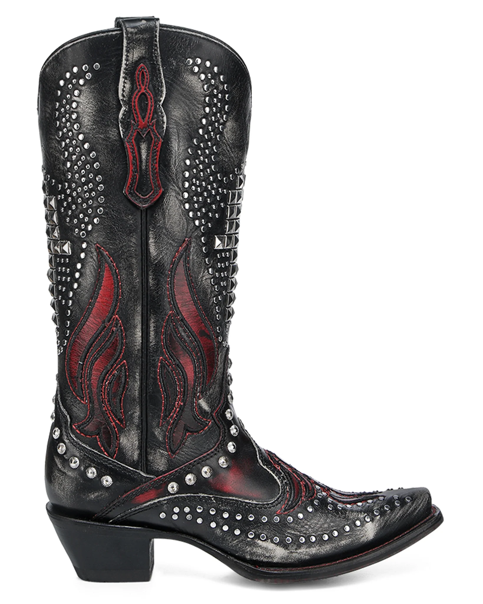 Women's Bull Skull Western Boots - Image 3