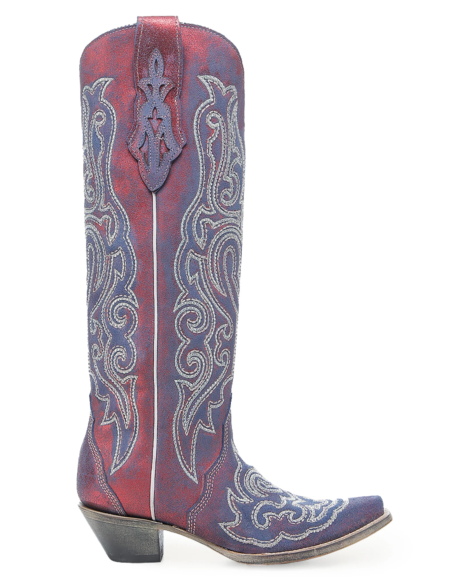 Women's Chameleon & Embroidery Tall Top Boots - Image 4