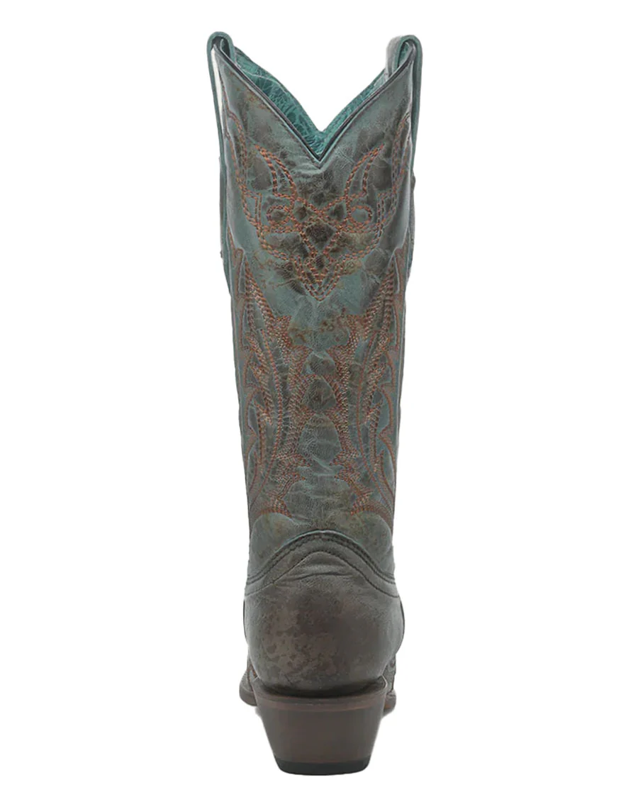 Women's Turquoise Embroidered Western Boots - Image 5