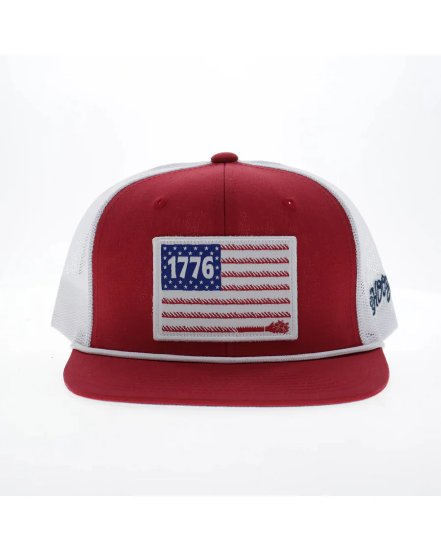 1776 Liberty Roper 6-Panel Trucker Cap - 2655T-Rdwh - Image 2