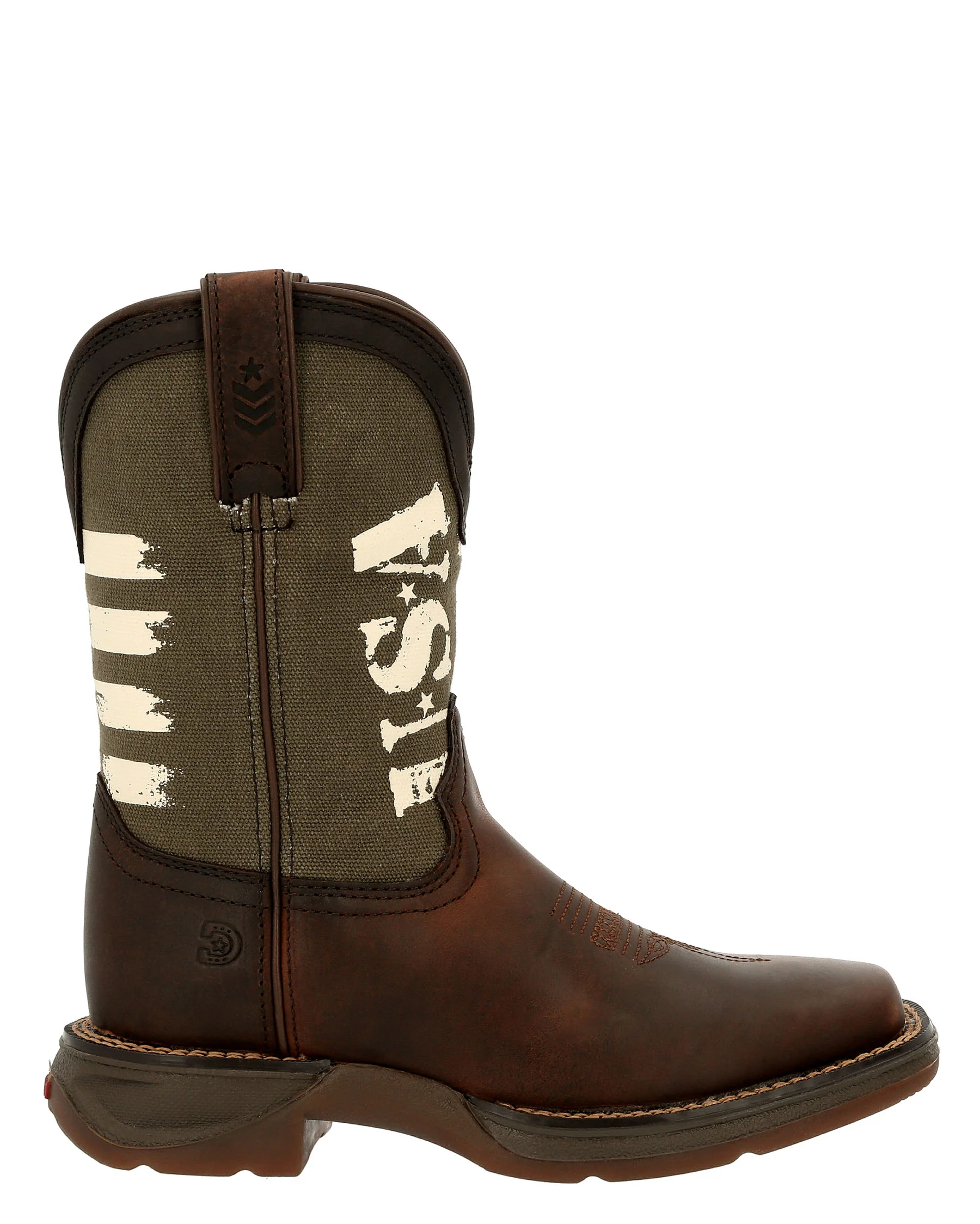Little Kids' Lil' Rebel™ Army Western Boots - Image 2