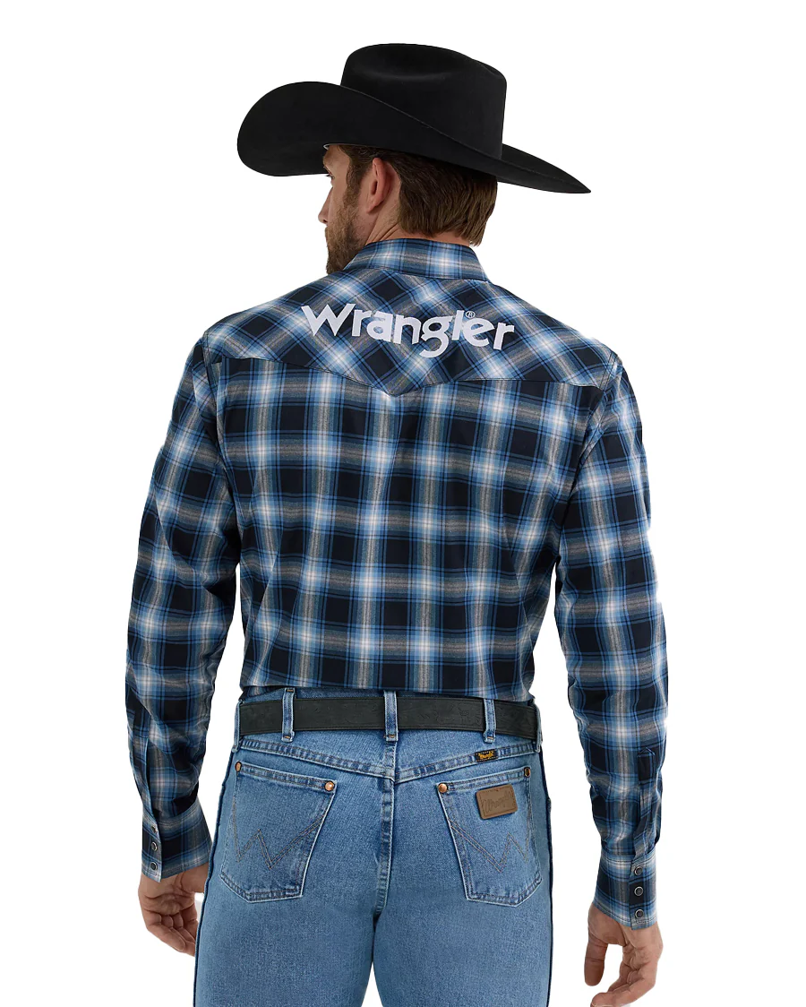 Men's Logo Long Sleeve Snap Shirt - Image 2