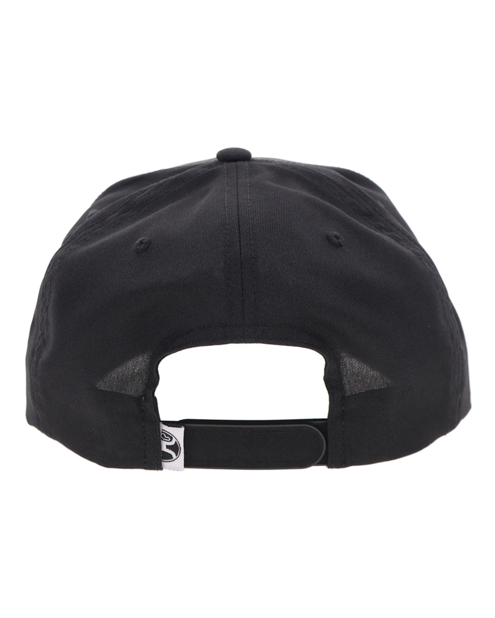 Mark Out Black 5-Panel Trucker With White Stitching - 2601T-Bk - Image 5