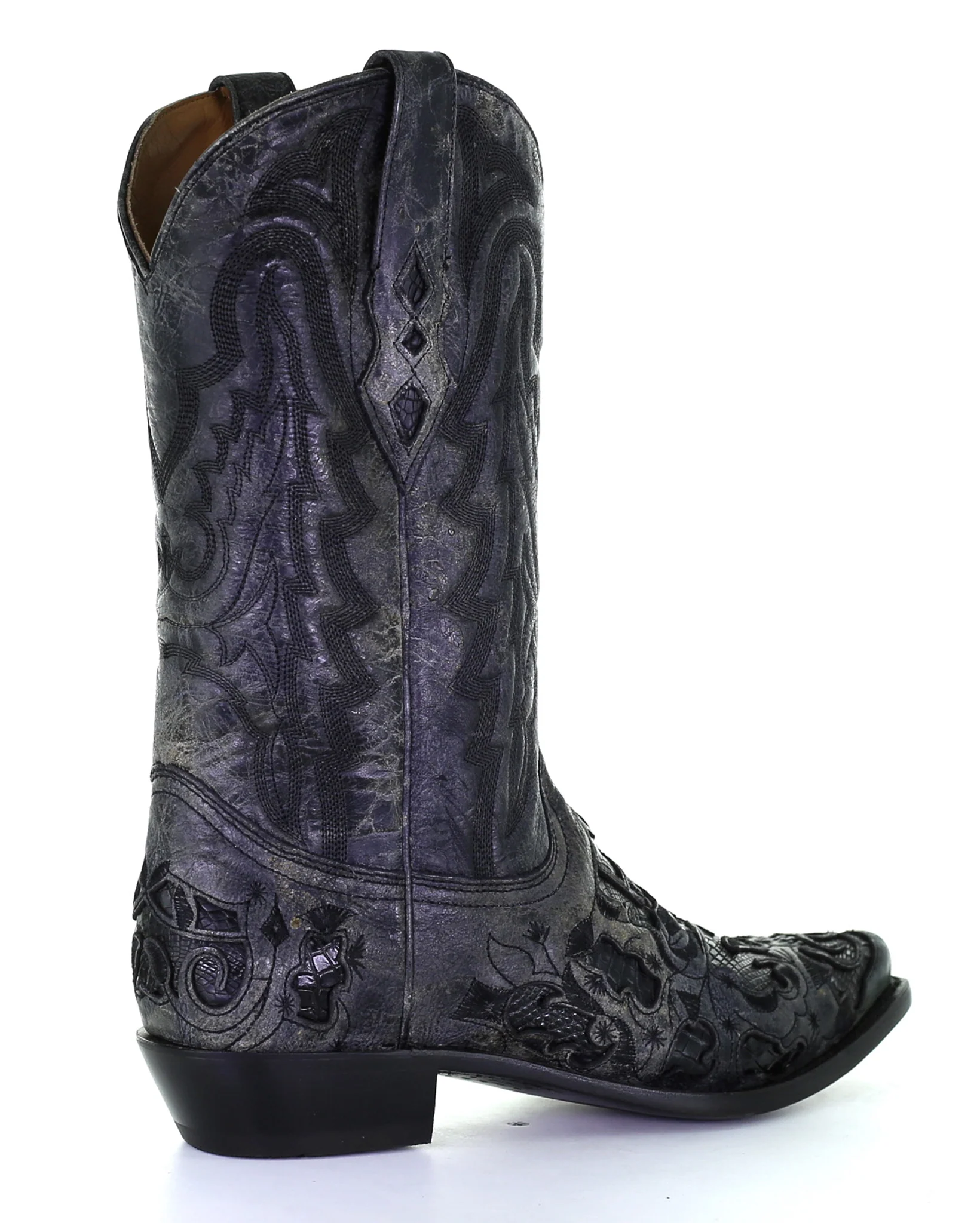 Men's Alligator Inlay Western Boots - Image 3
