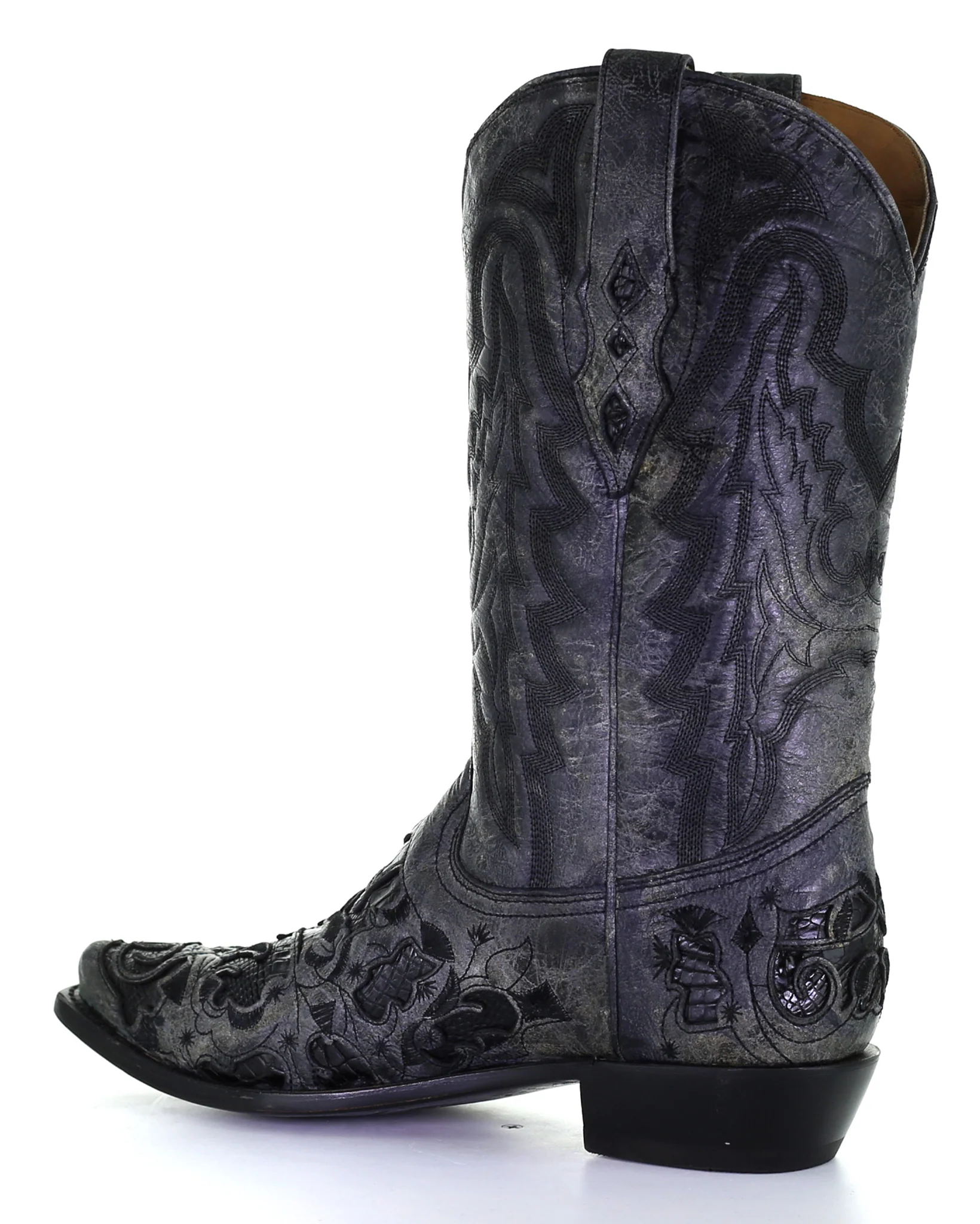 Men's Alligator Inlay Western Boots - Image 7