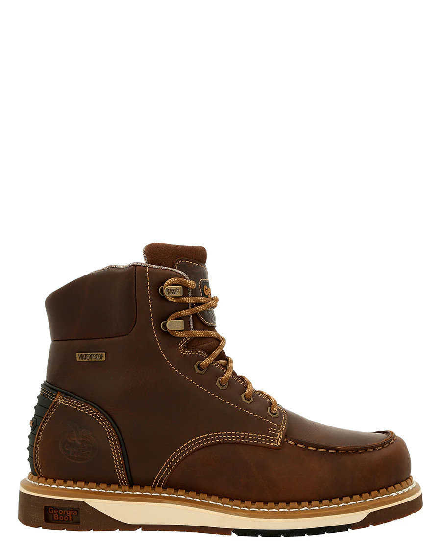 Men's AMP LT Wedge Waterproof Moc-Toe Work Boots - Image 2