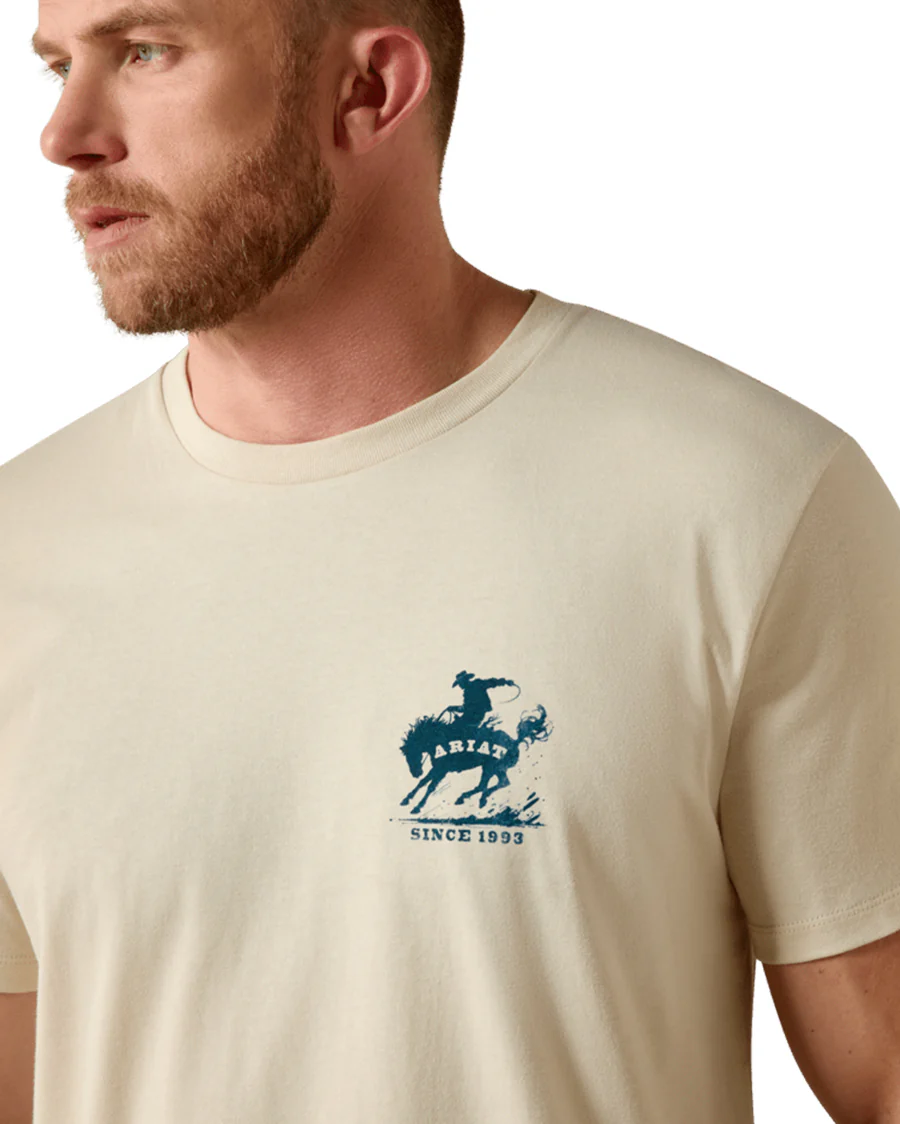 Men's Ariat Split Freedom Painted Classic Fit T-Shirt - 10071200 - Image 4