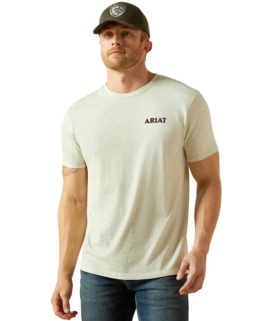 Men's Ariat Straight Shooter T-Shirt - 10062412 - Image 2