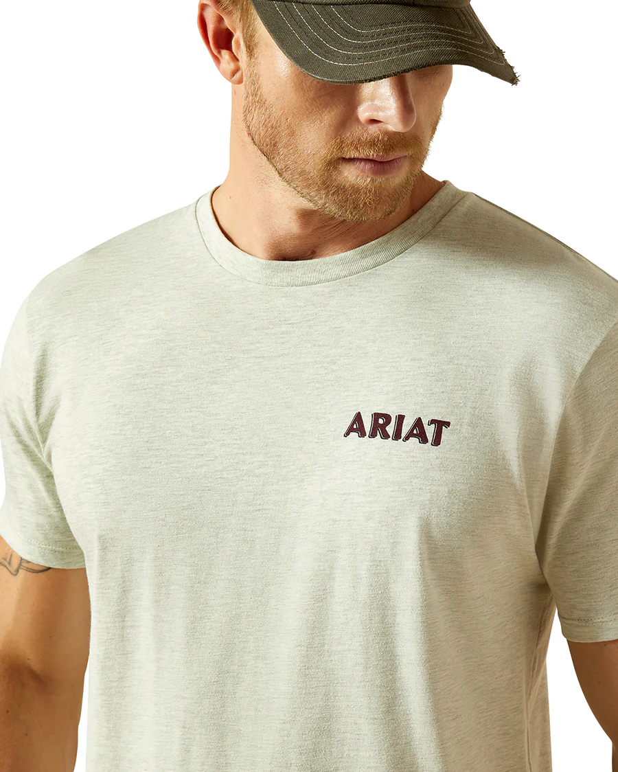 Men's Ariat Straight Shooter T-Shirt - 10062412 - Image 4