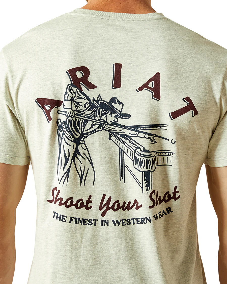 Men's Ariat Straight Shooter T-Shirt - 10062412 - Image 5