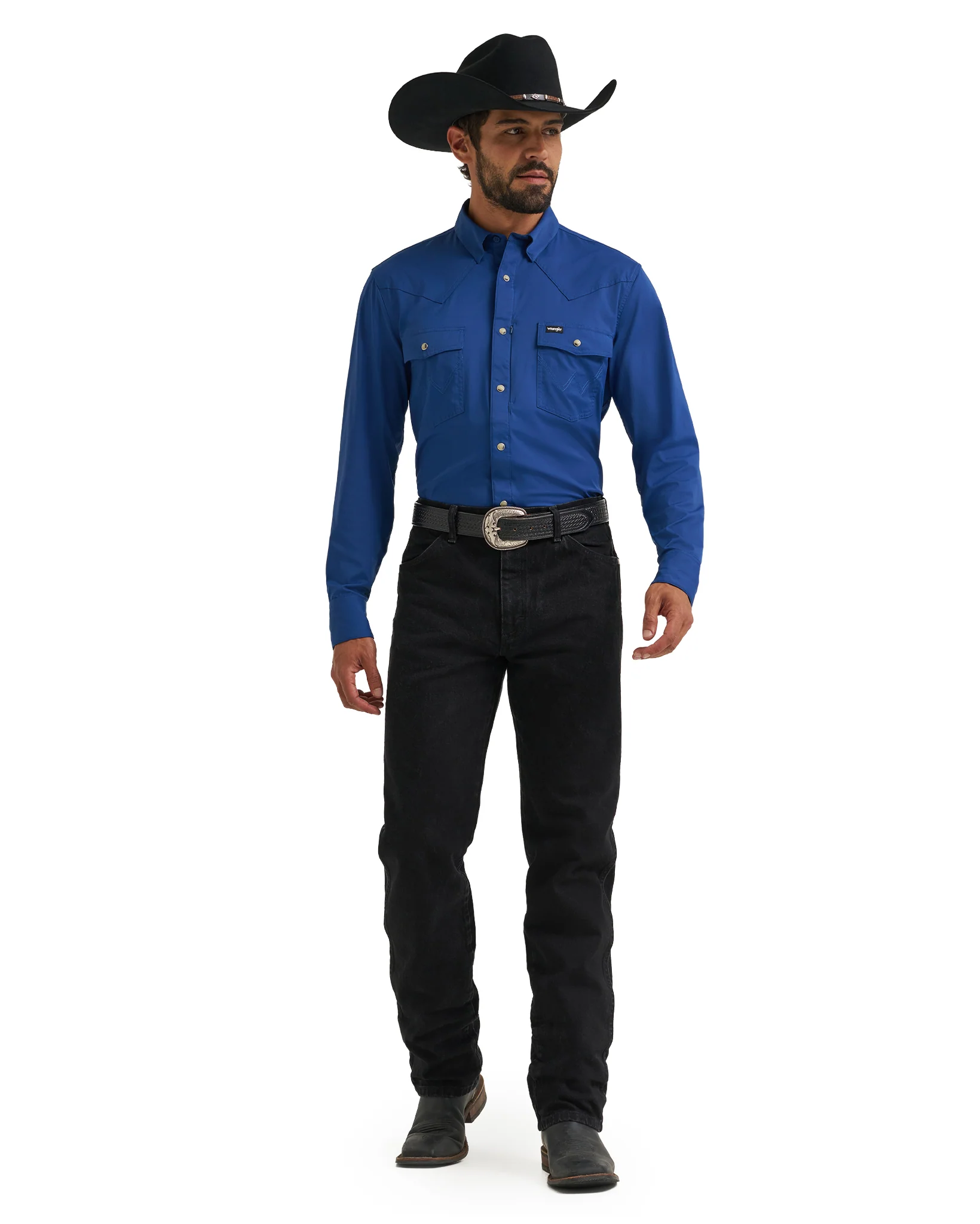 Men's Atg X Wrangler Technical Long Sleeve Refular Fit Snap Shirt - 112382515 - Image 4