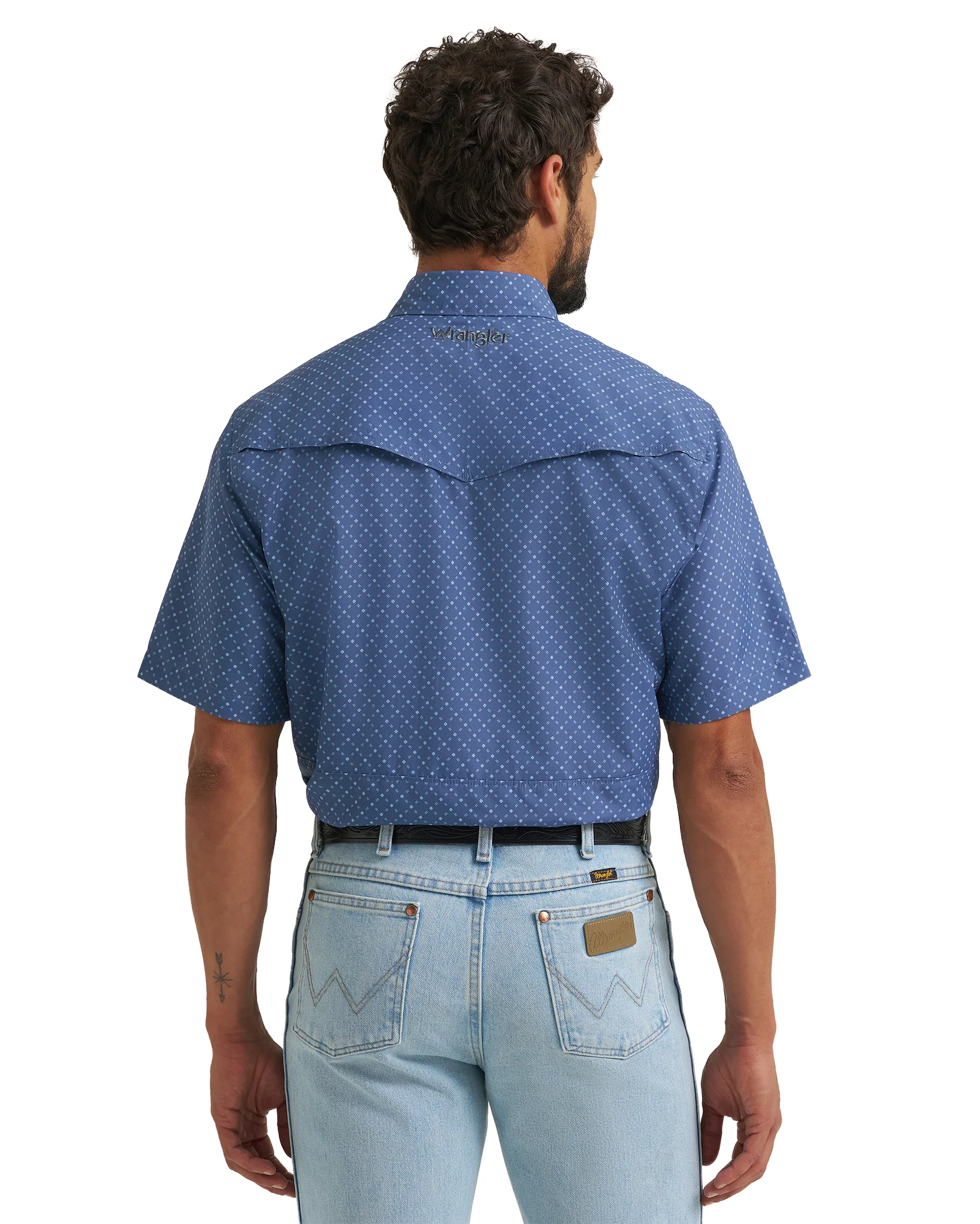 Men's Atg X Wrangler Western Performance Short Sleeve Relaxed Fit Snap Shirt - 112382437 - Image 2
