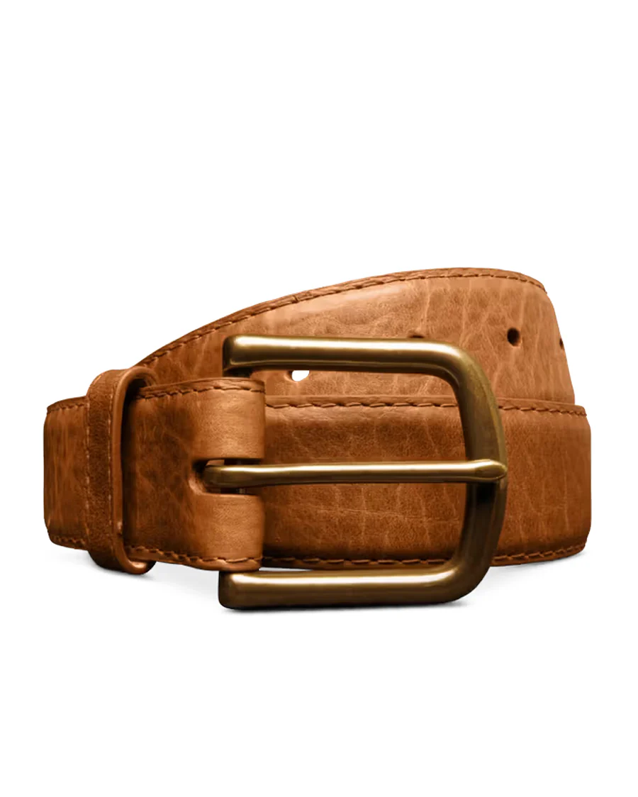 Men's Bison Belt - 30336-Tan
