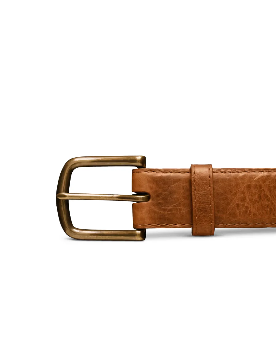 Men's Bison Belt - 30336-Tan - Image 4