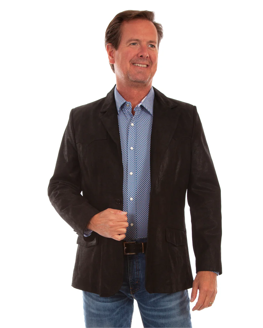 Men's Leather Blazer - Image 3