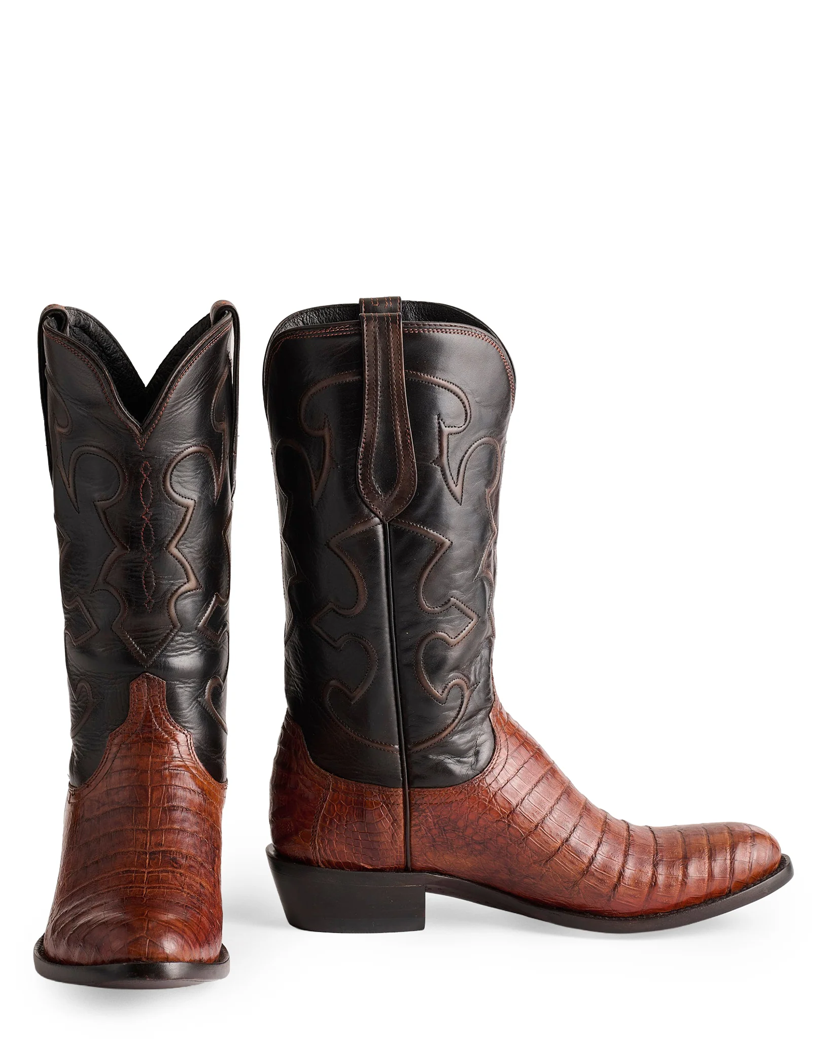 Men's Charles Caiman Crocodile Belly Boots - Image 7