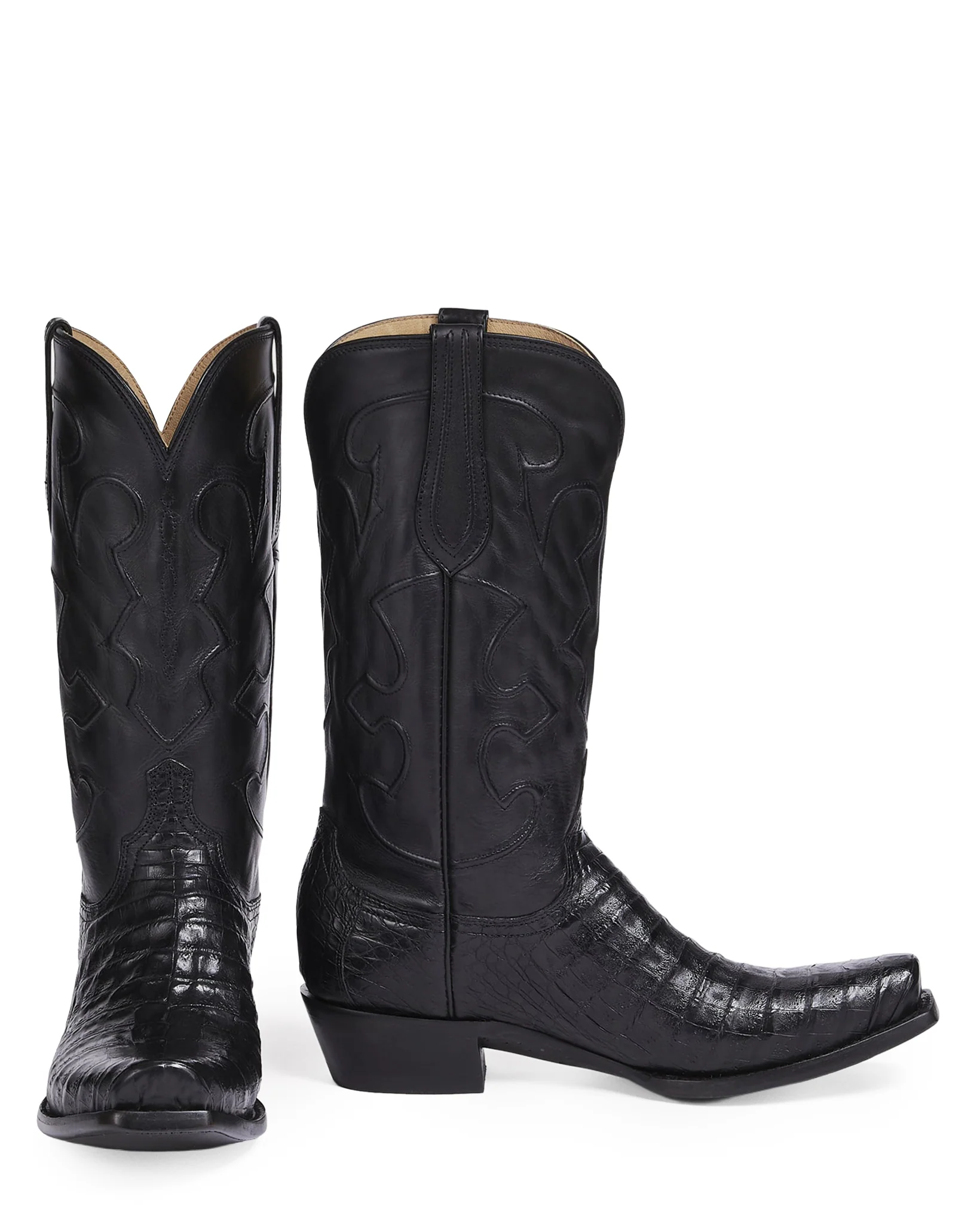 Men's Charles Caiman Belly Western Boots - Image 2