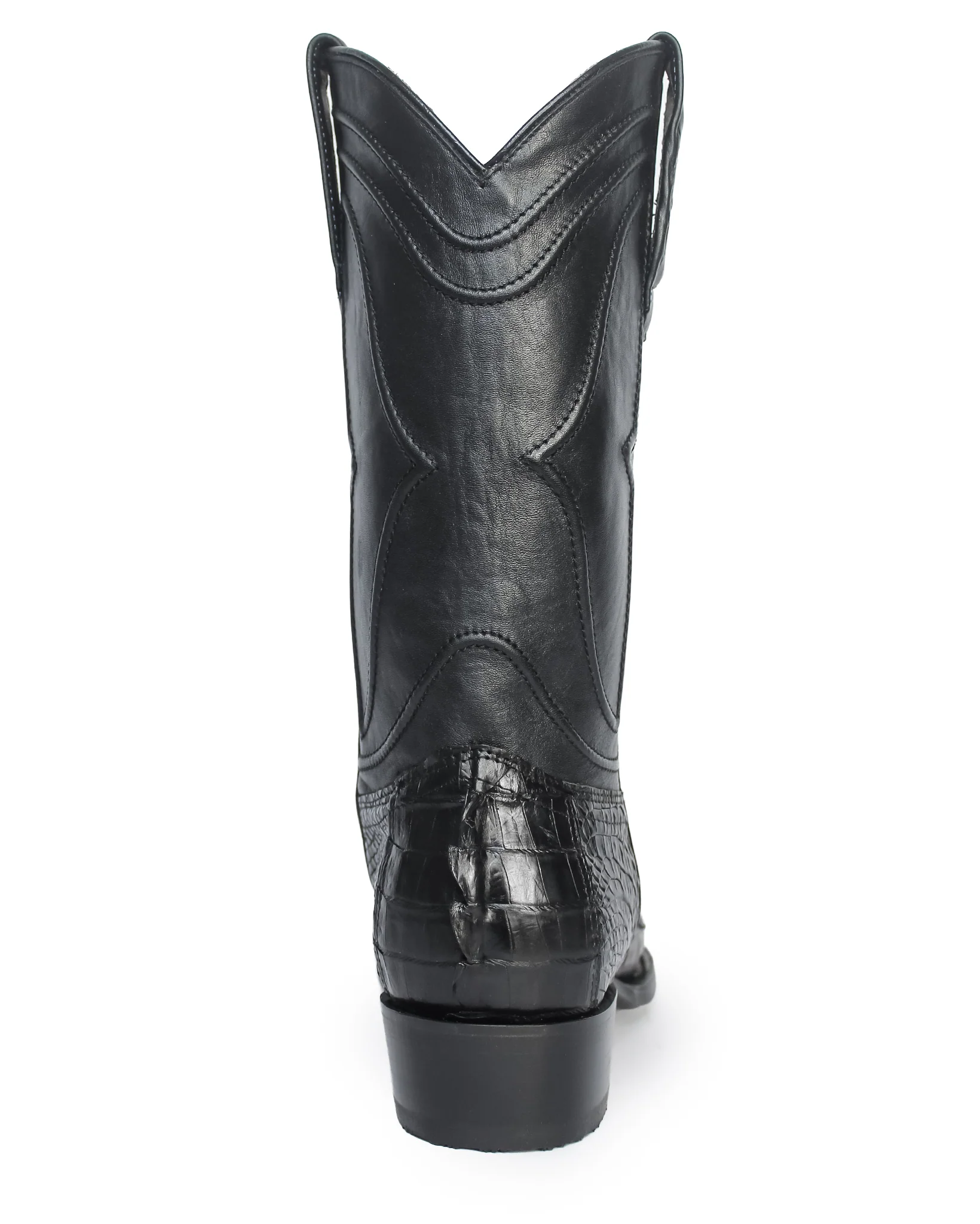 Men's Cutter Toe Caiman Tail Western Boots - 740105 - Image 5