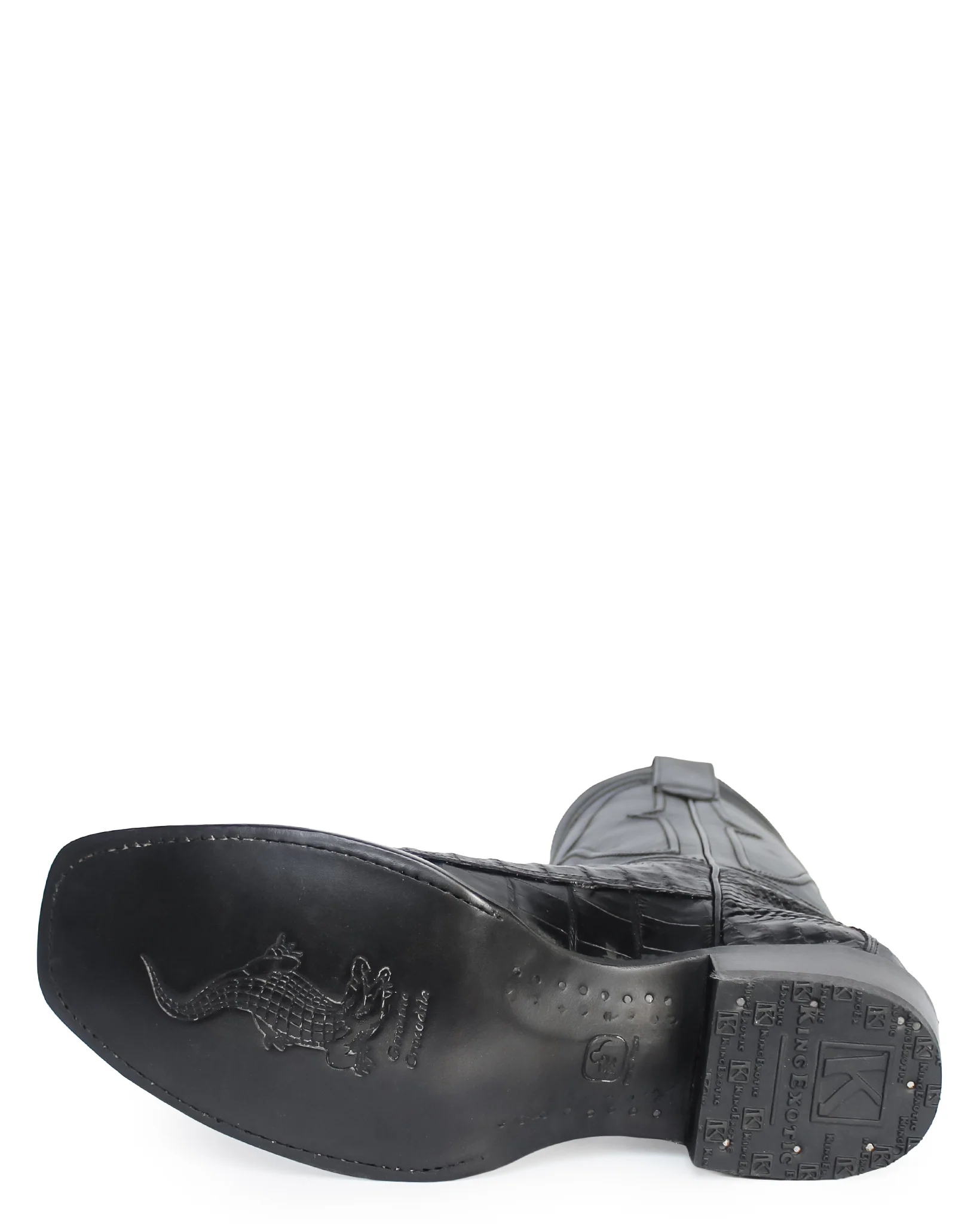 Men's Cutter Toe Caiman Tail Western Boots - 740105 - Image 7