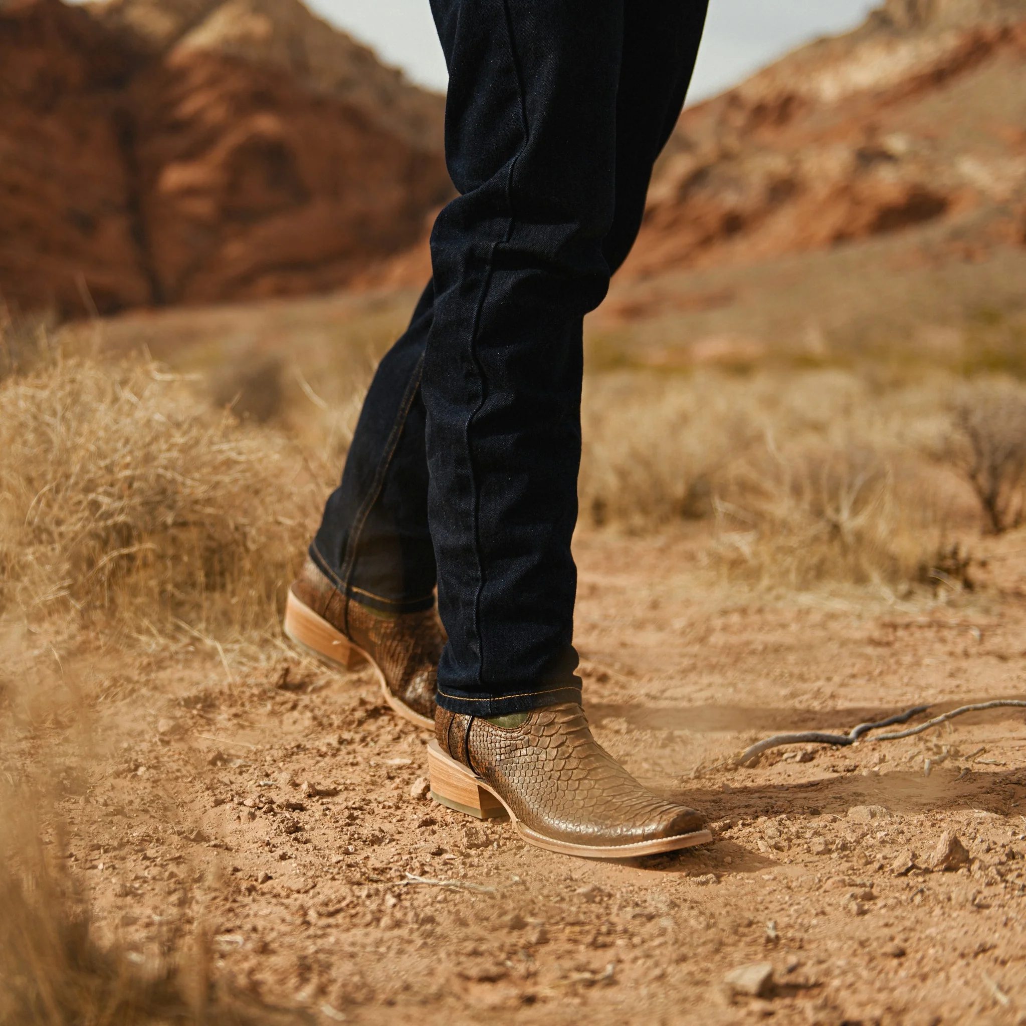 Men's Exotic Embroidered Western Boots - Image 7