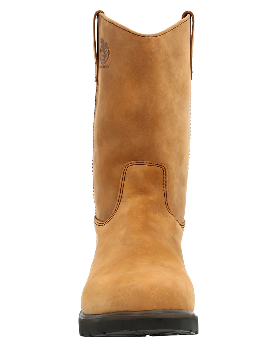 Men's Farm and Ranch Pull On Work Boots - Image 3