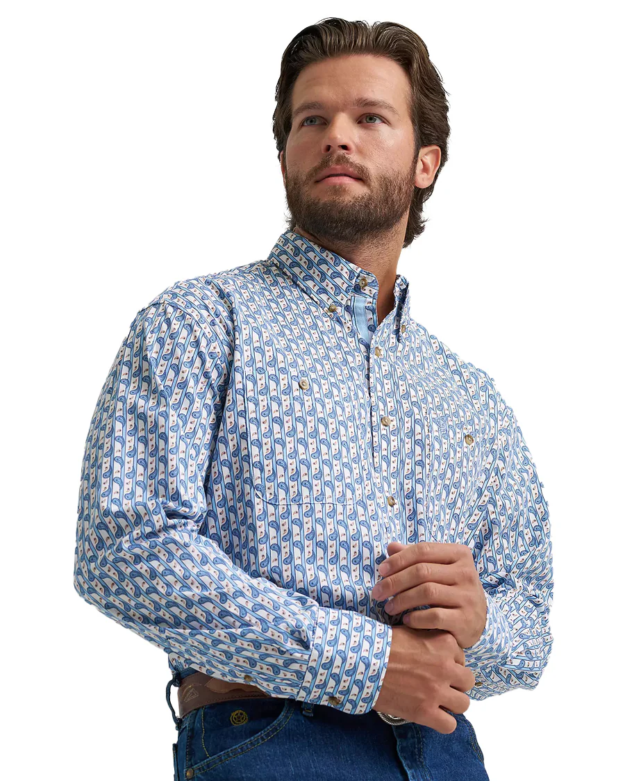 Men's George Strait Collection Two Pocket Long Sleeve Shirt