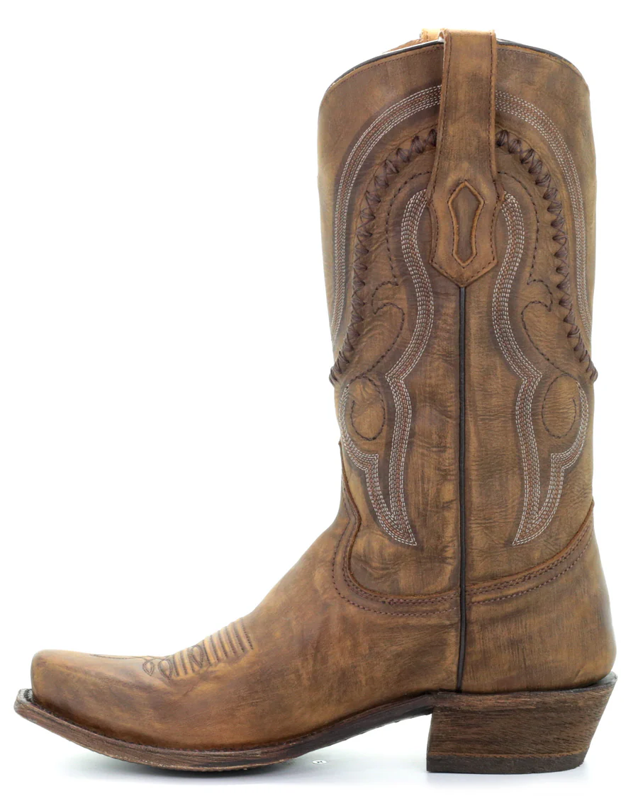 Men's Gold Cowhide Western Boots - Image 6