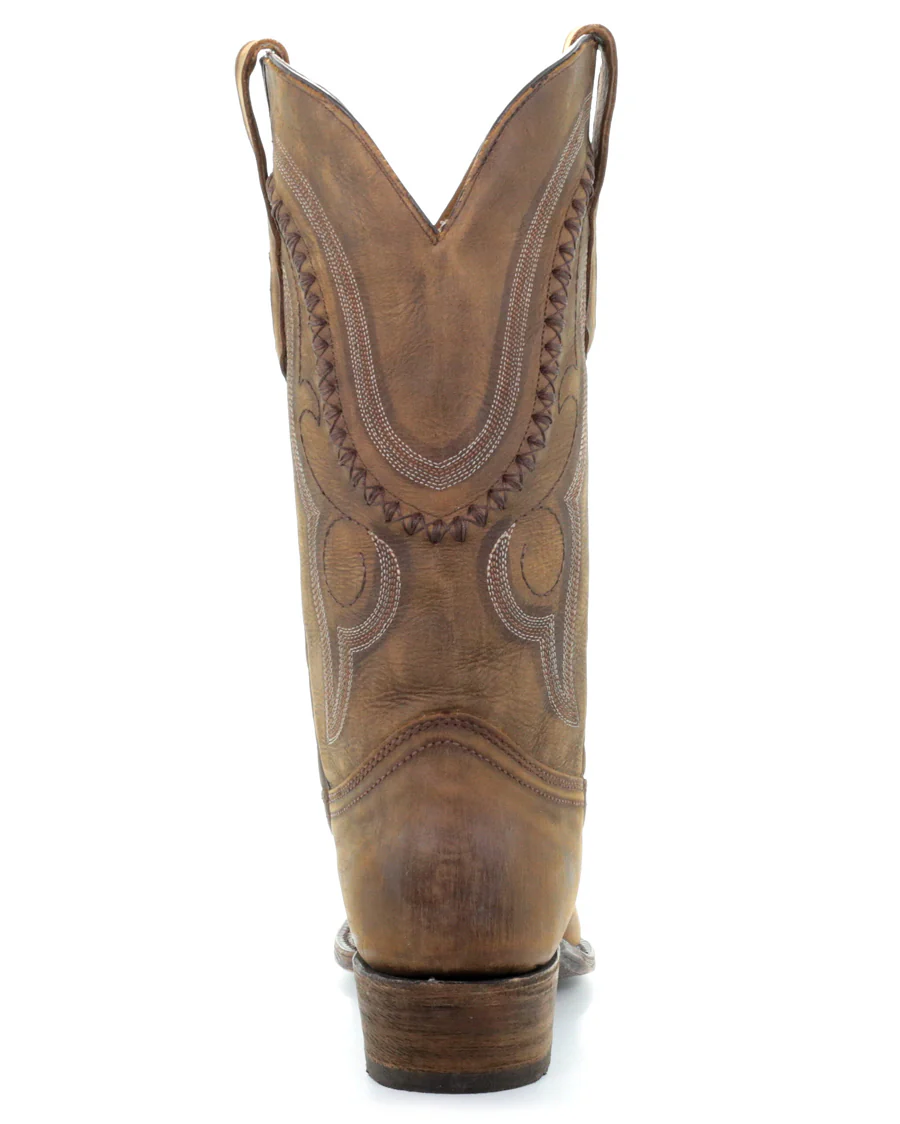 Men's Gold Cowhide Western Boots - Image 7