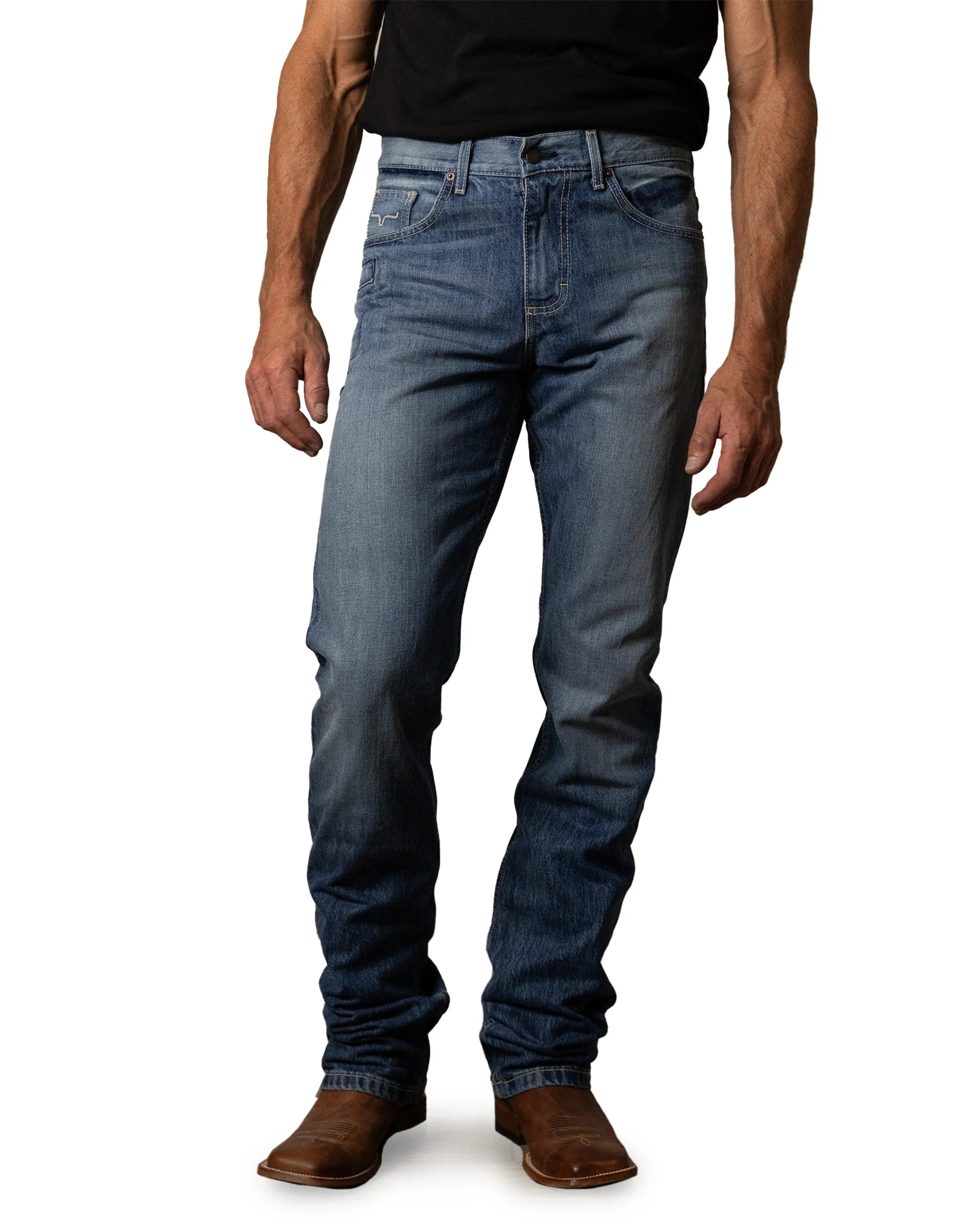 Men's James Mid Wash Straight Jeans