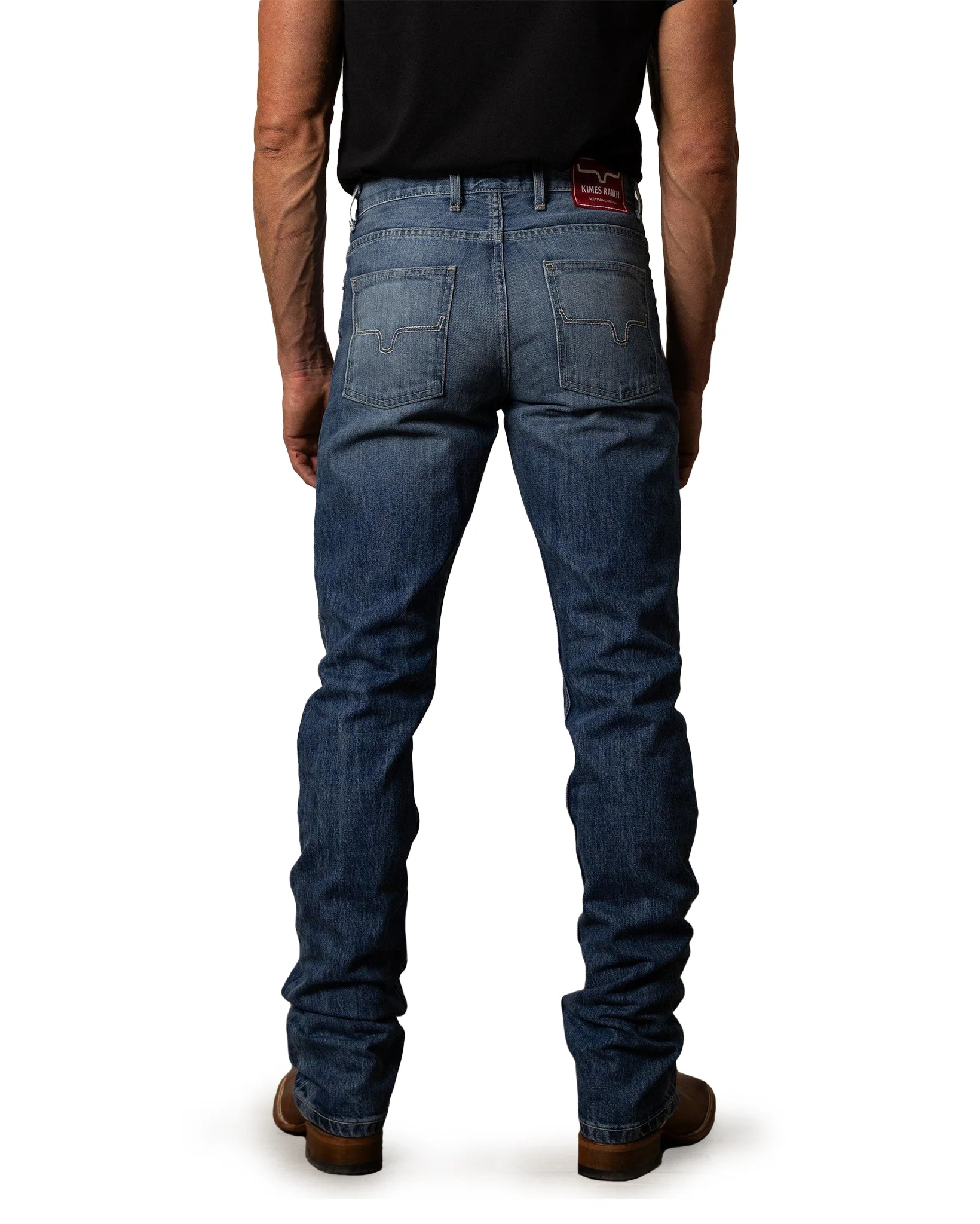 Men's James Mid Wash Straight Jeans - Image 3