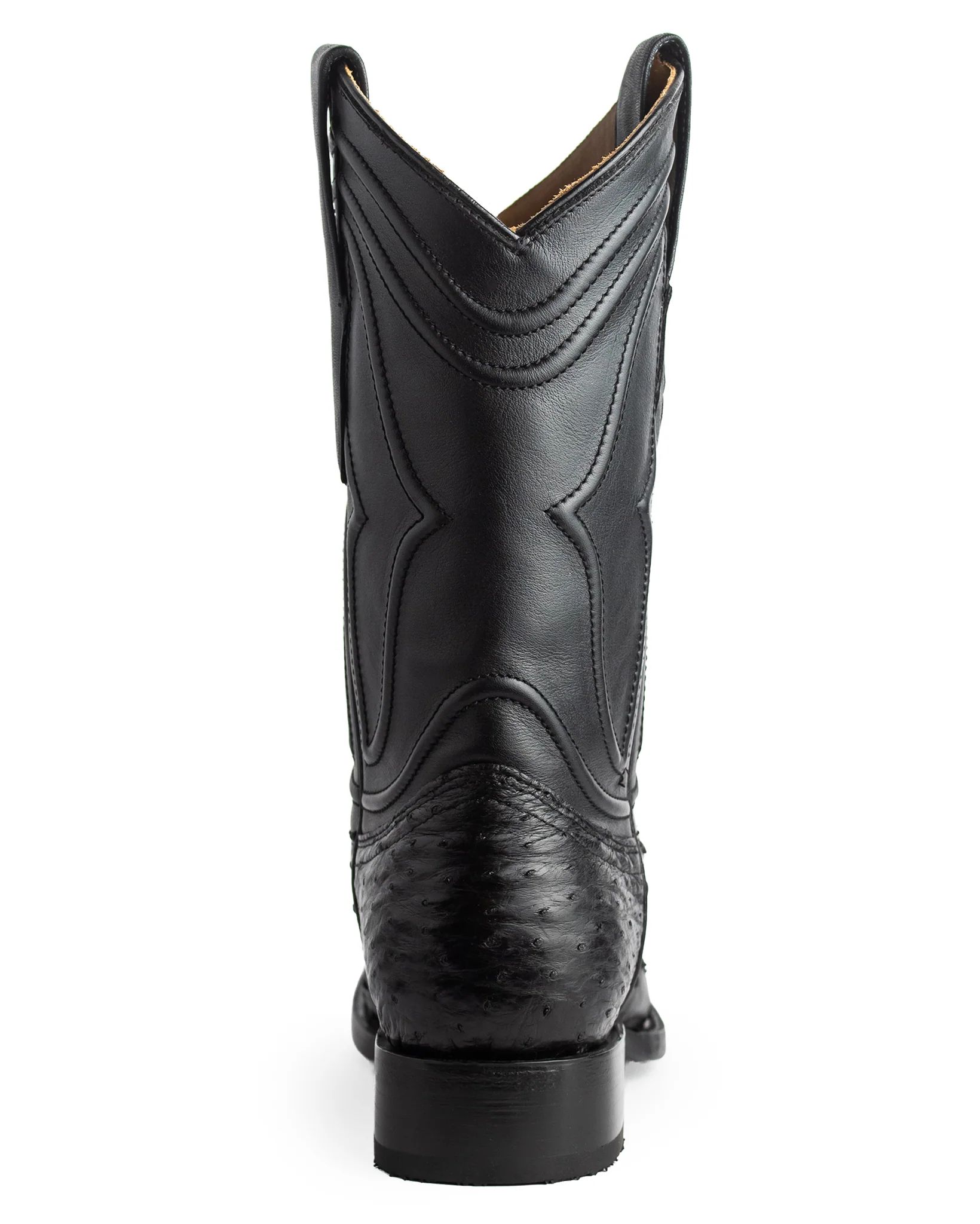 Men's Ke Dressy Wide Square Toe Boot Ostrich Western Boots - 820305 - Image 5
