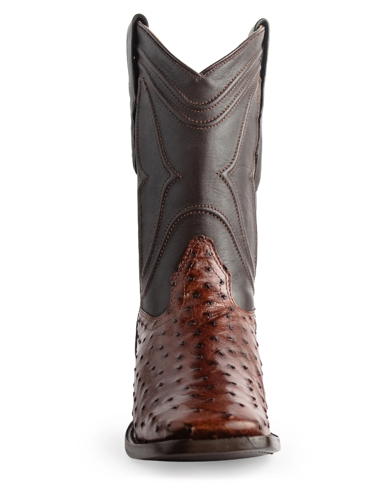 Men's Ke Dressy Wide Square Toe Boot Ostrich Western Boots - 820360 - Image 4