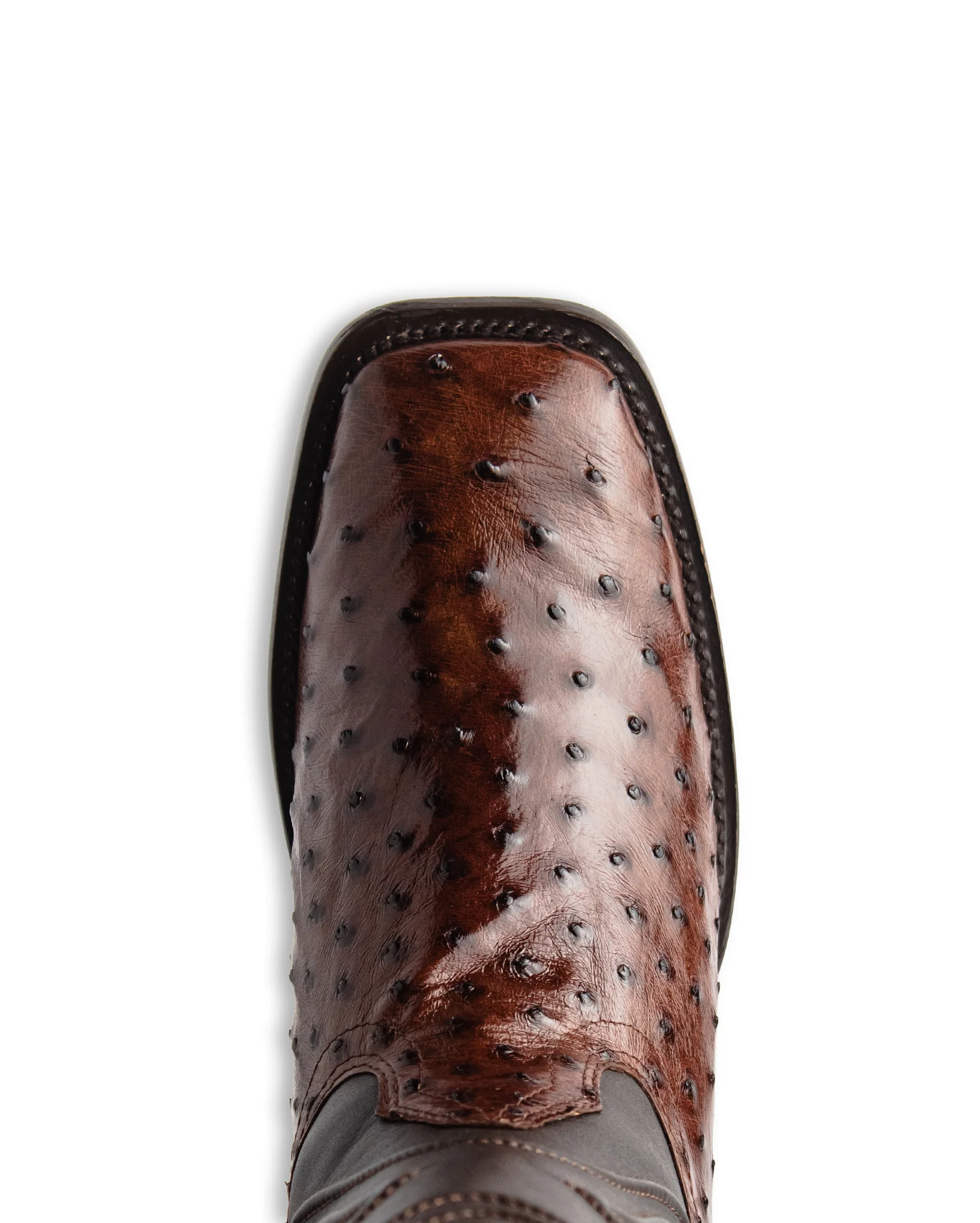 Men's Ke Dressy Wide Square Toe Boot Ostrich Western Boots - 820360 - Image 6