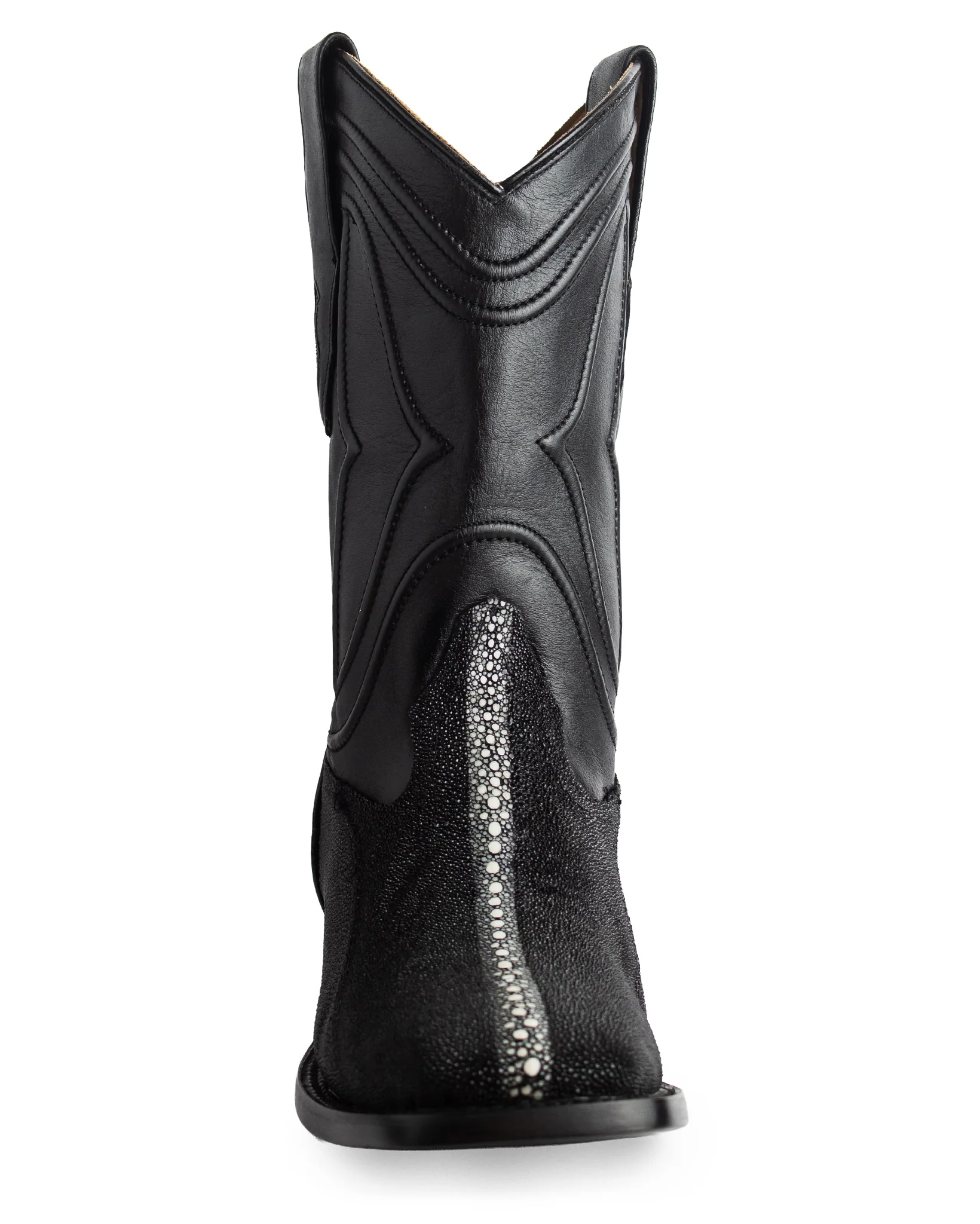 Men's Ke Dressy Wide Square Toe Boot Stringray Row Stone Western Boots - 821105 - Image 4