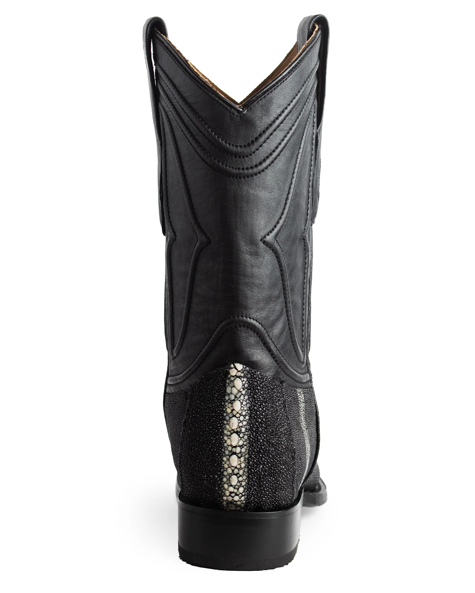 Men's Ke Dressy Wide Square Toe Boot Stringray Row Stone Western Boots - 821105 - Image 5