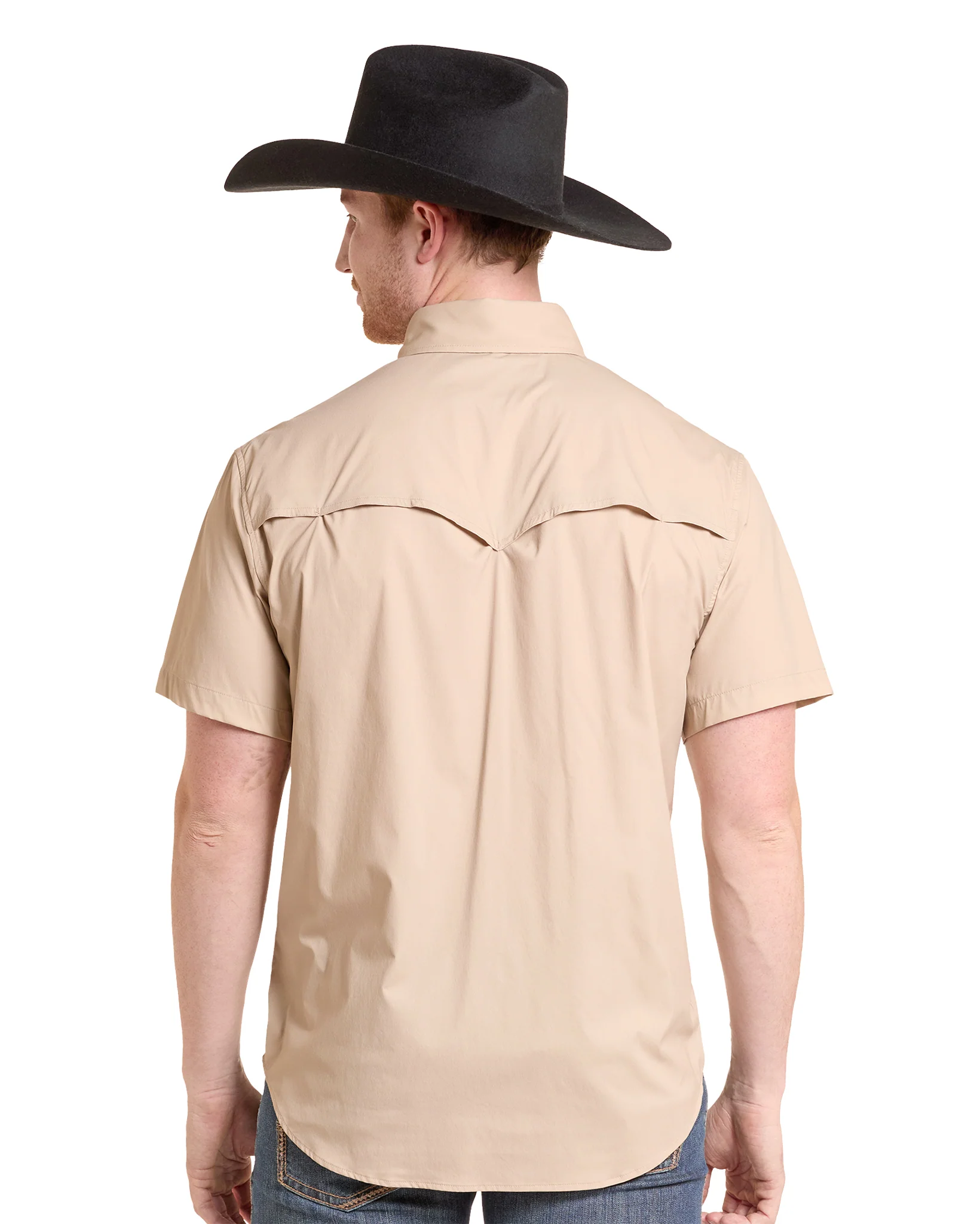 Men's Nylon Tek Solid Core Western Shirt - Bmn3S09641-27 - Image 2