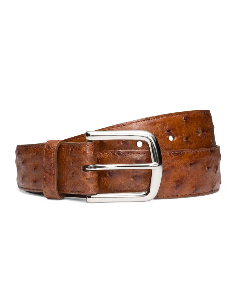 Men's Ostrich Belt II - 30342-Pec