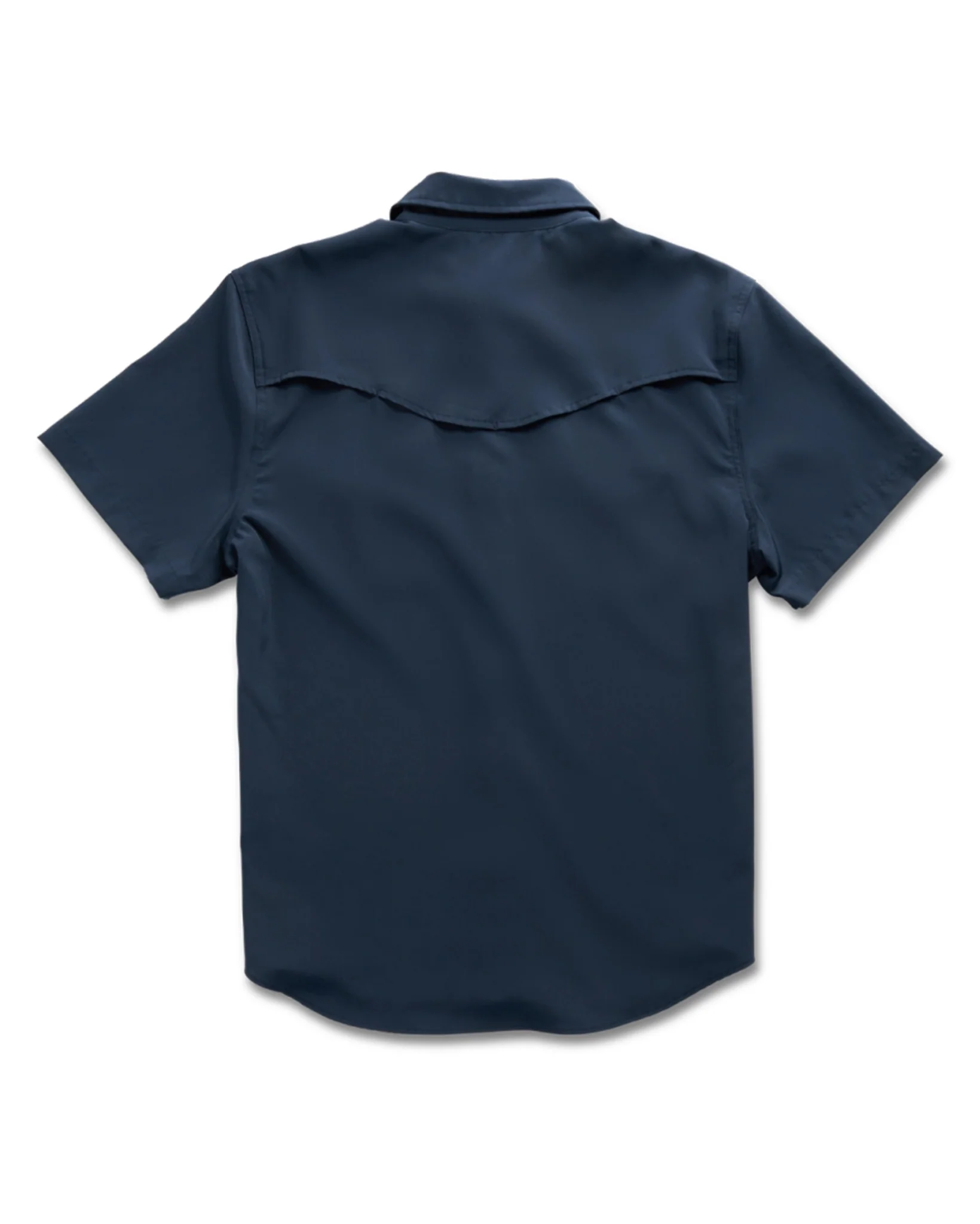 Men's Performance Western Pearl Snap Short Sleeve Shirt - 40364-Nav - Image 6