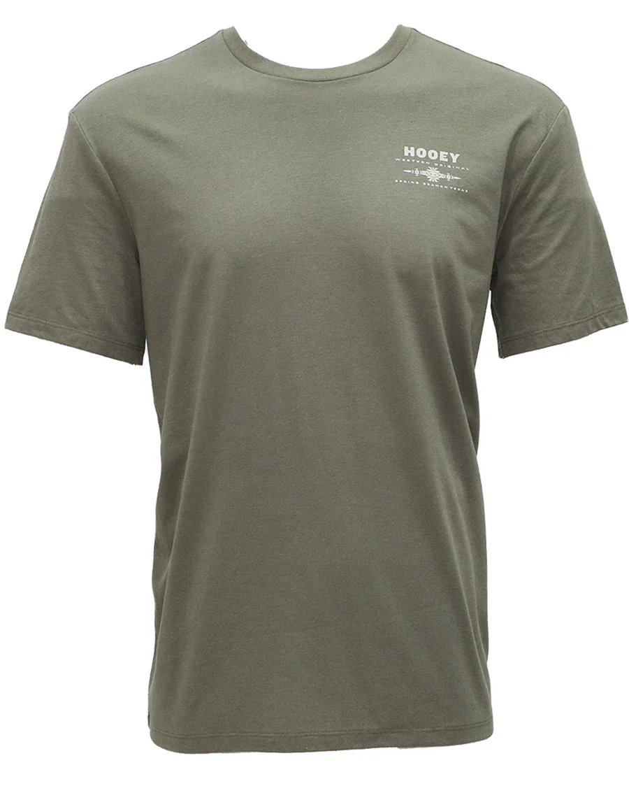 Men's Peyote Vetiver Crew Neck T-Shirt - Ht1751Ol - Image 2