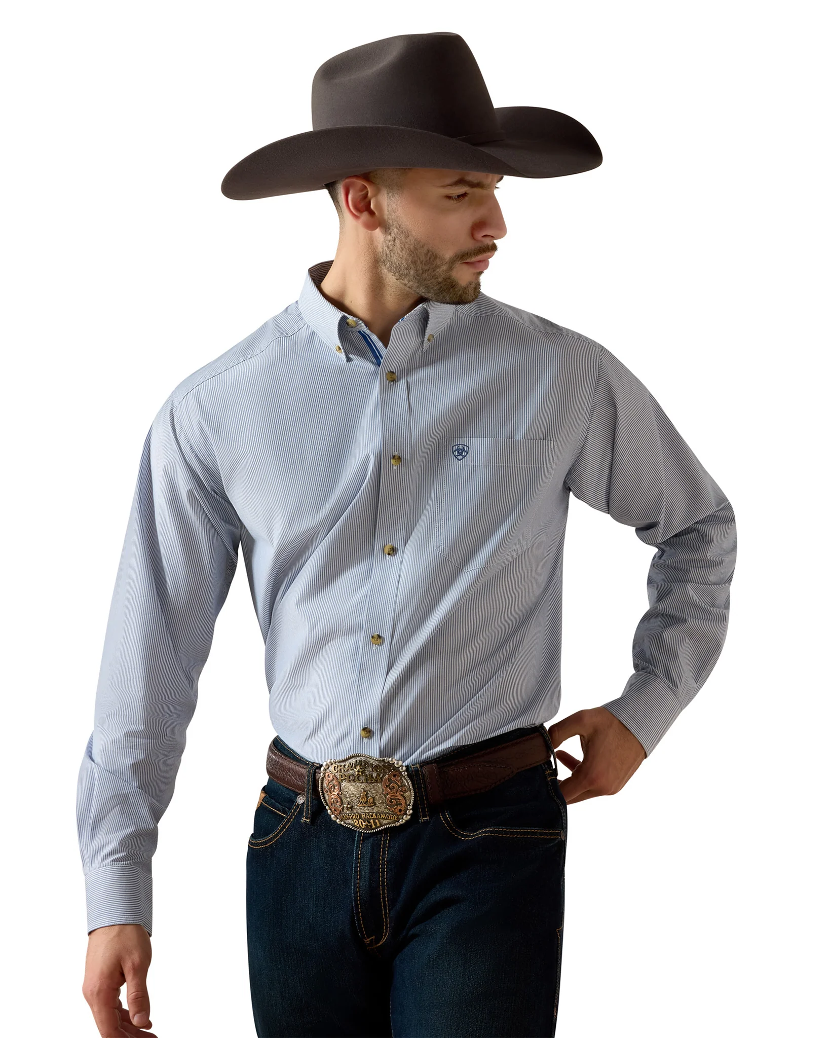 Men's Pro Series Dayne Mini Stripe Shirt - 10023597