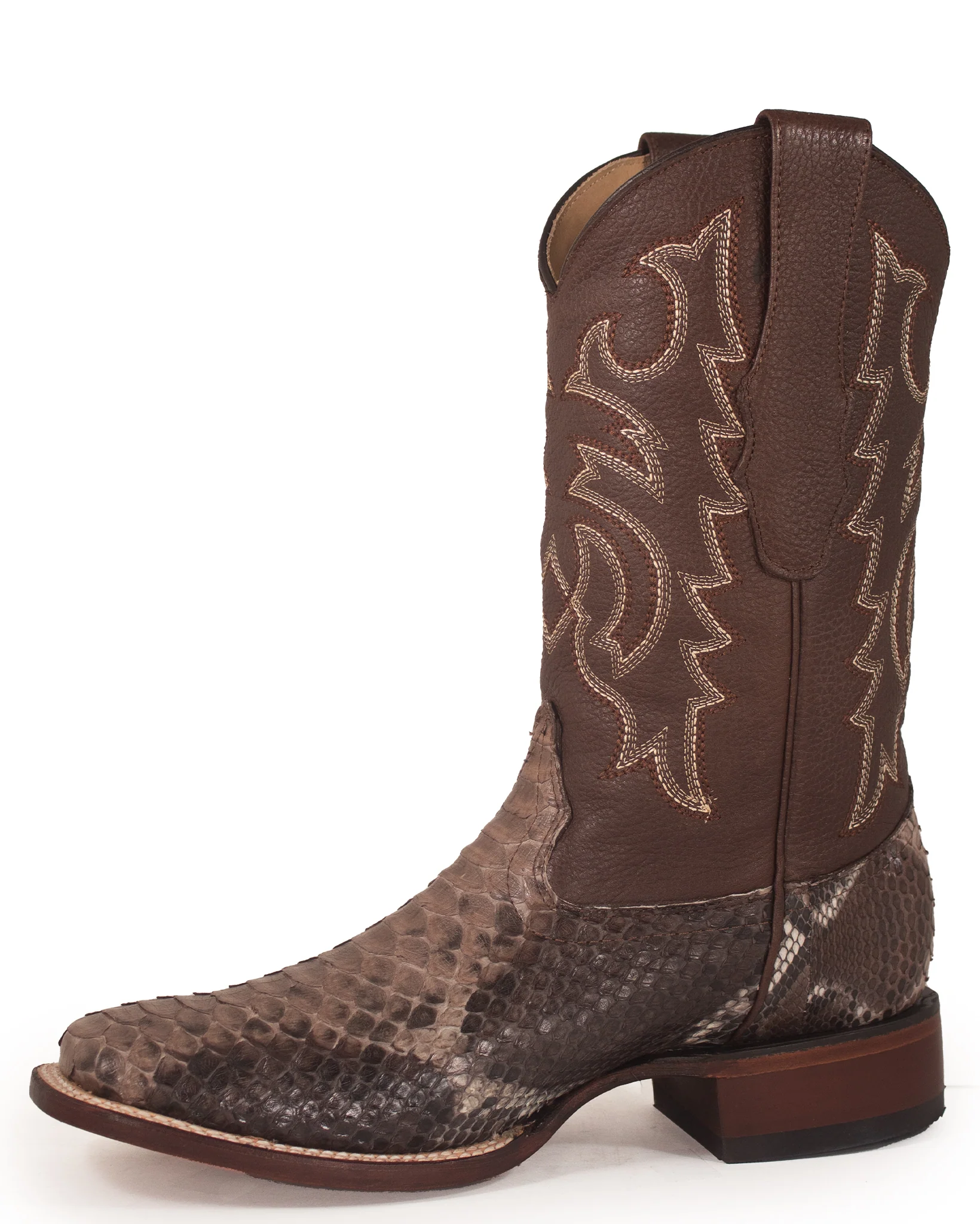 Men's Python Square Toe Western Boots - Image 5