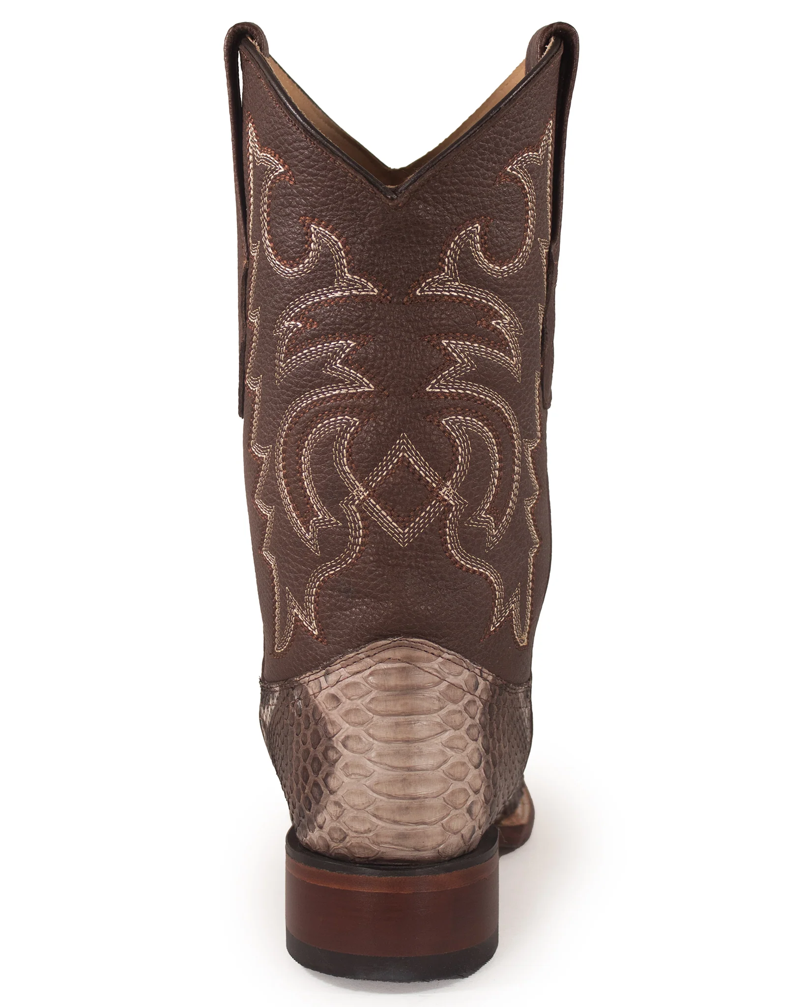 Men's Python Square Toe Western Boots - Image 6